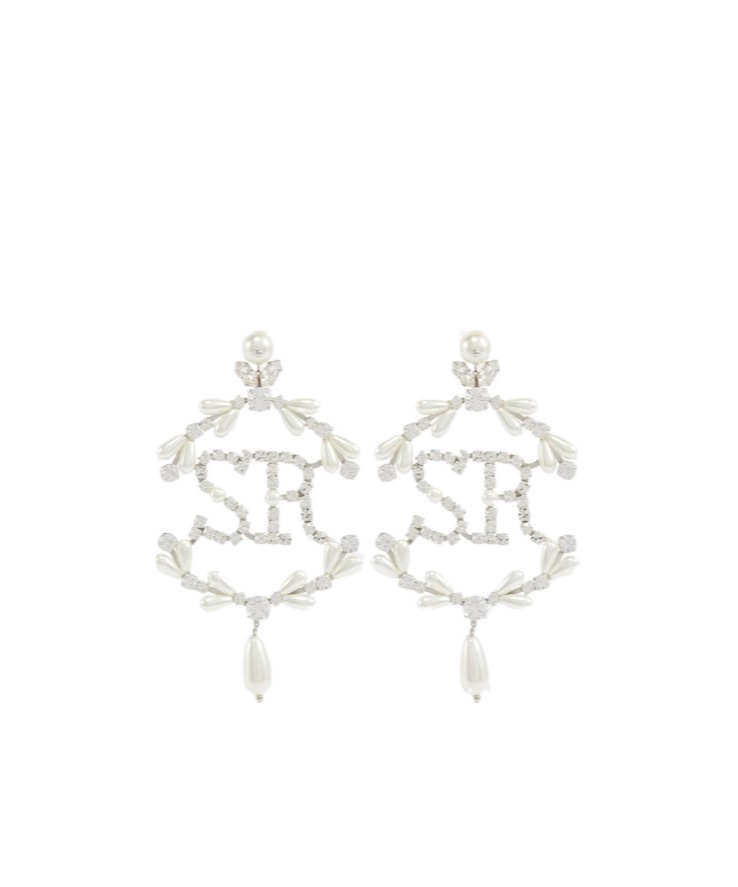 Simone Rocha Crystal-embellished Pearl Earrings In White