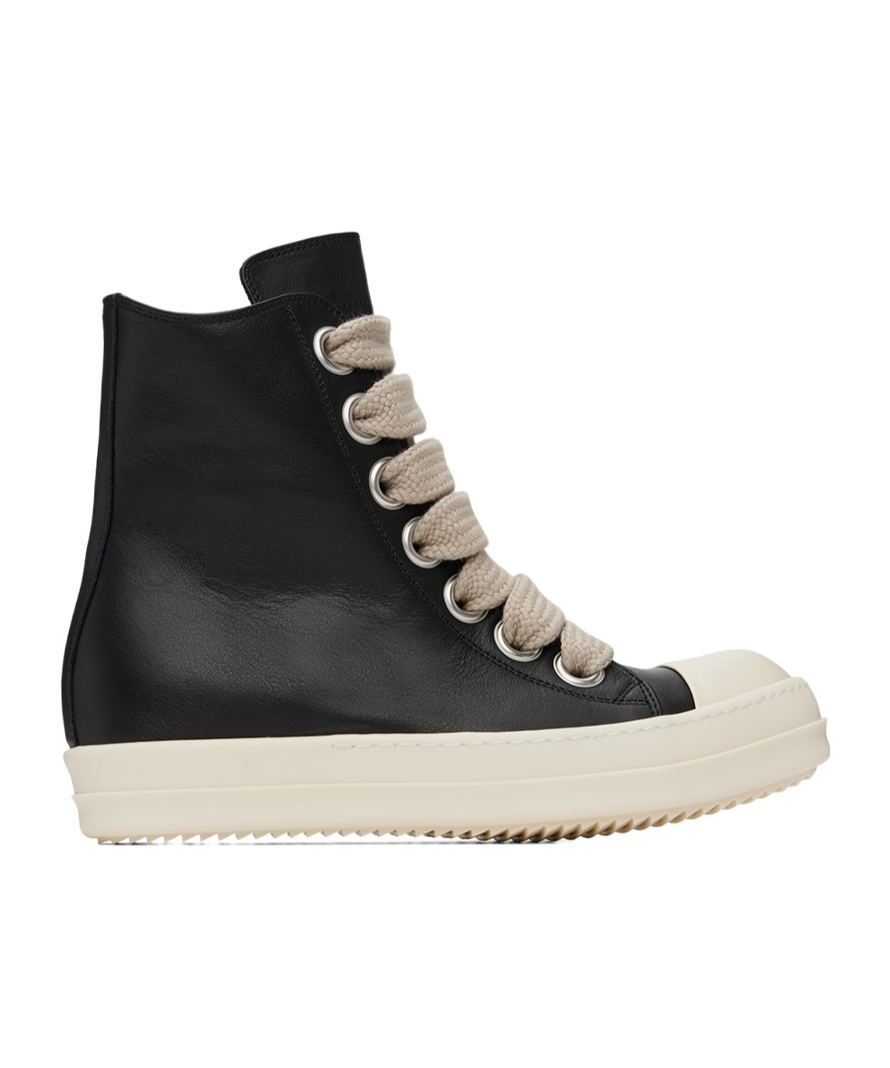 RICK OWENS JUMBOLACED HIGH-TOP SNEAKERS