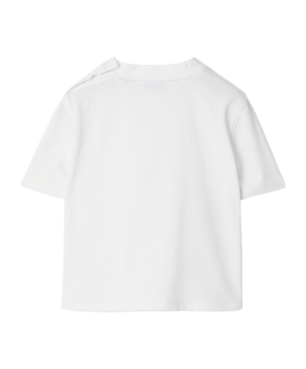 BURBERRY CHECK COTTON T-SHIRT