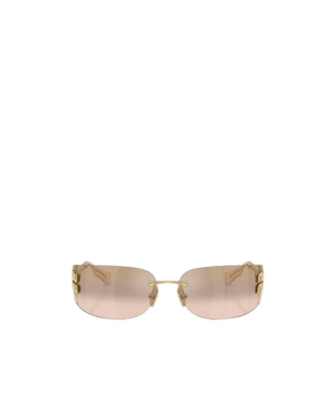 Miu Miu Frameless Sunglasses In Nude