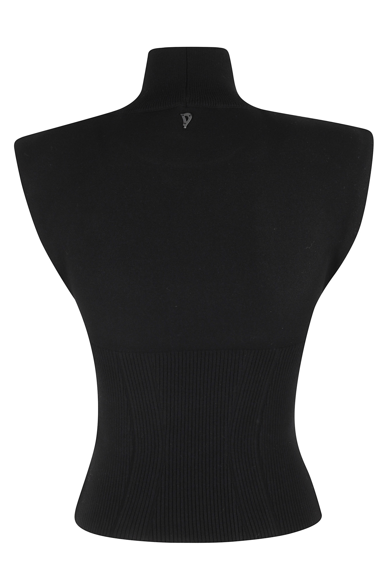 Dondup Turtleneck Ribbed-sweater In Black