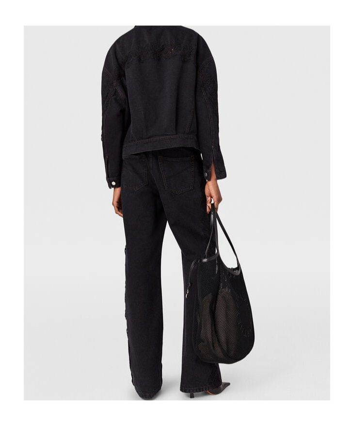Stella Mccartney Straight Leg Jeans In Black