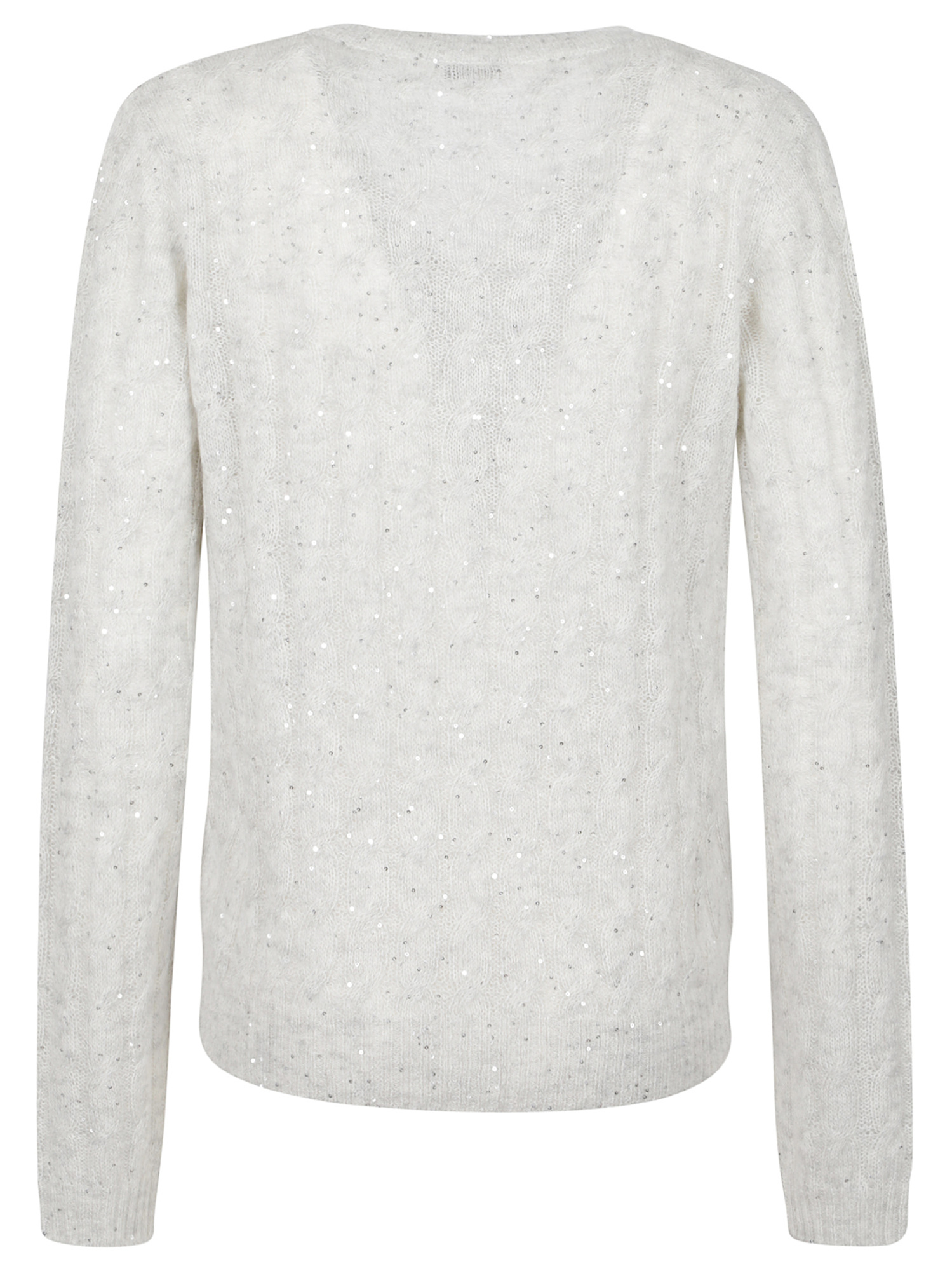 Brunello Cucinelli Women Maglia Con Scollo A V In White