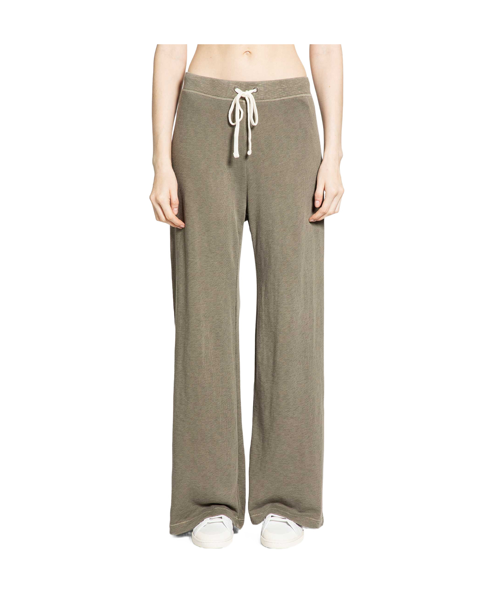 James Perse Drawstring Wide-leg Trousers In Green