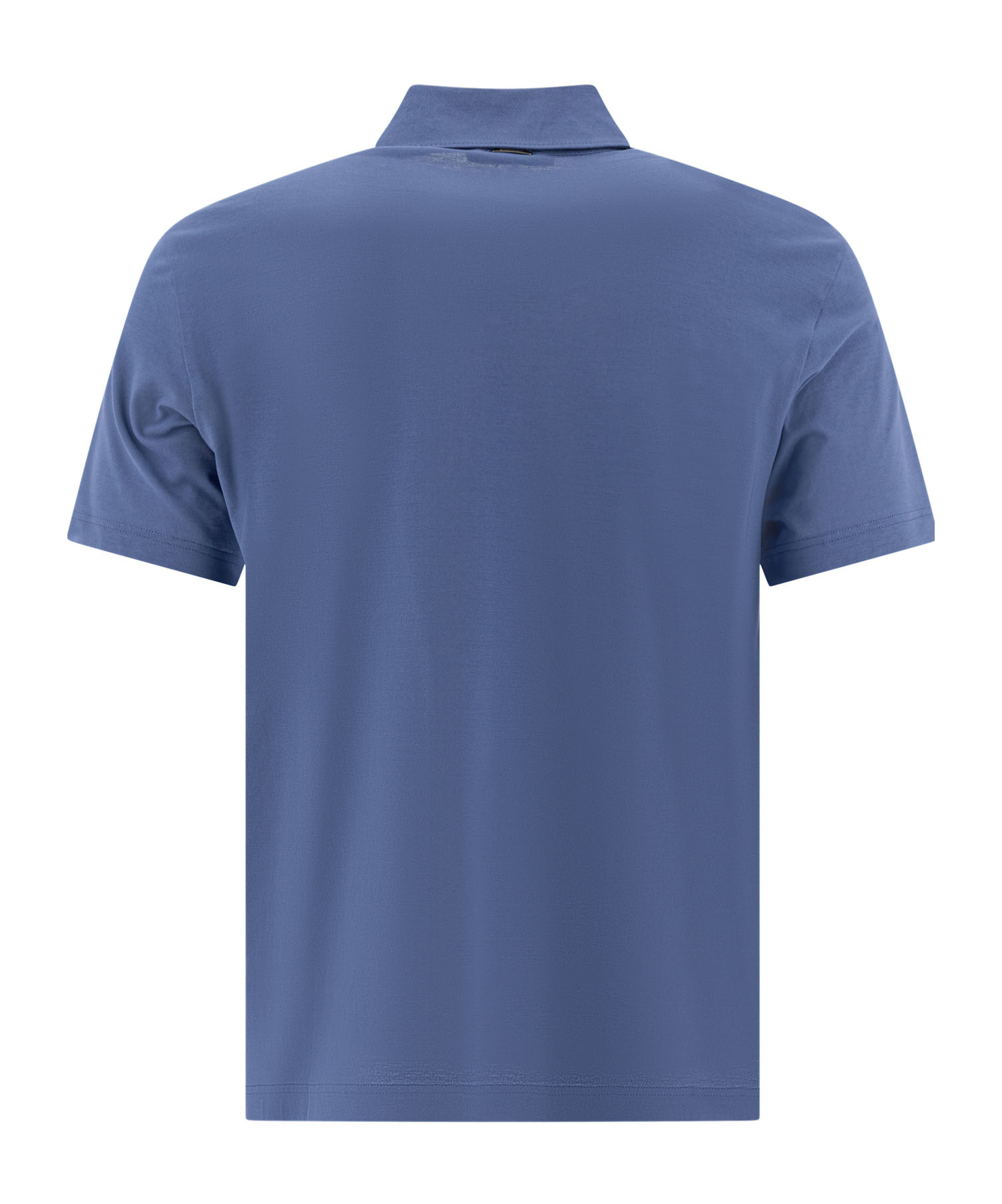 Herno Polo Shirts With Collared Short Sleeves In Blue