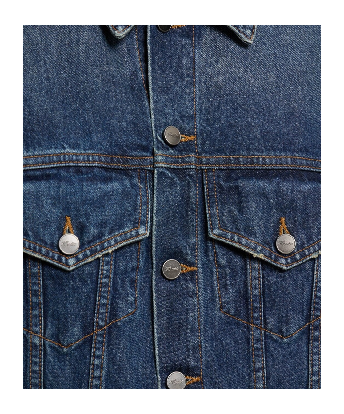 Shop Khaite Ross Denim Jacket In Blue