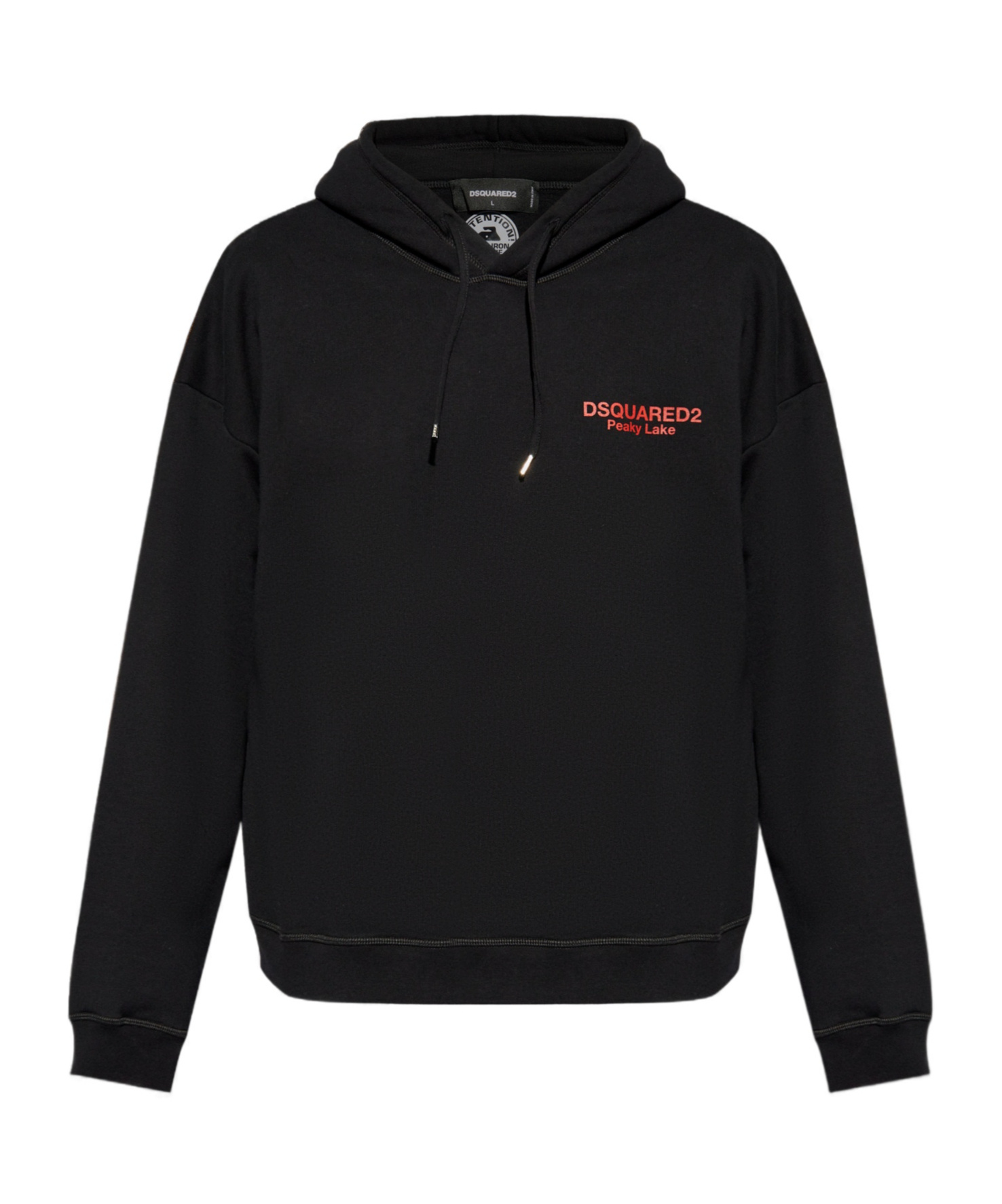 Dsquared2 Logo-print Drawstring Hoodie In Black