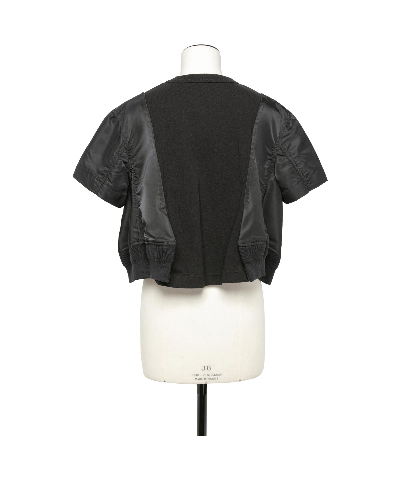 Shop Sacai Stitched T-shirt In Black