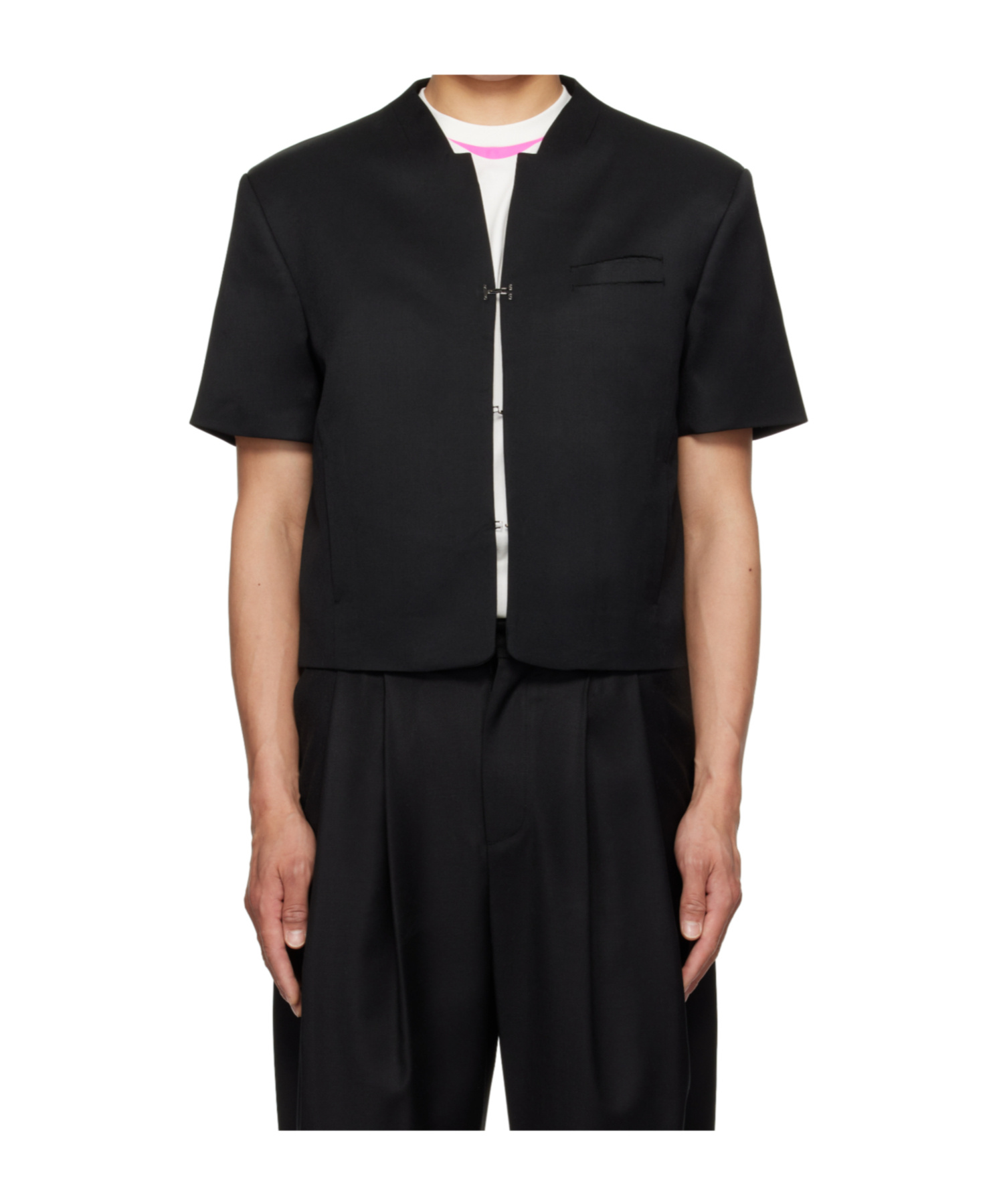 Ader Error Black Set-up Blazer Overshirt In Black