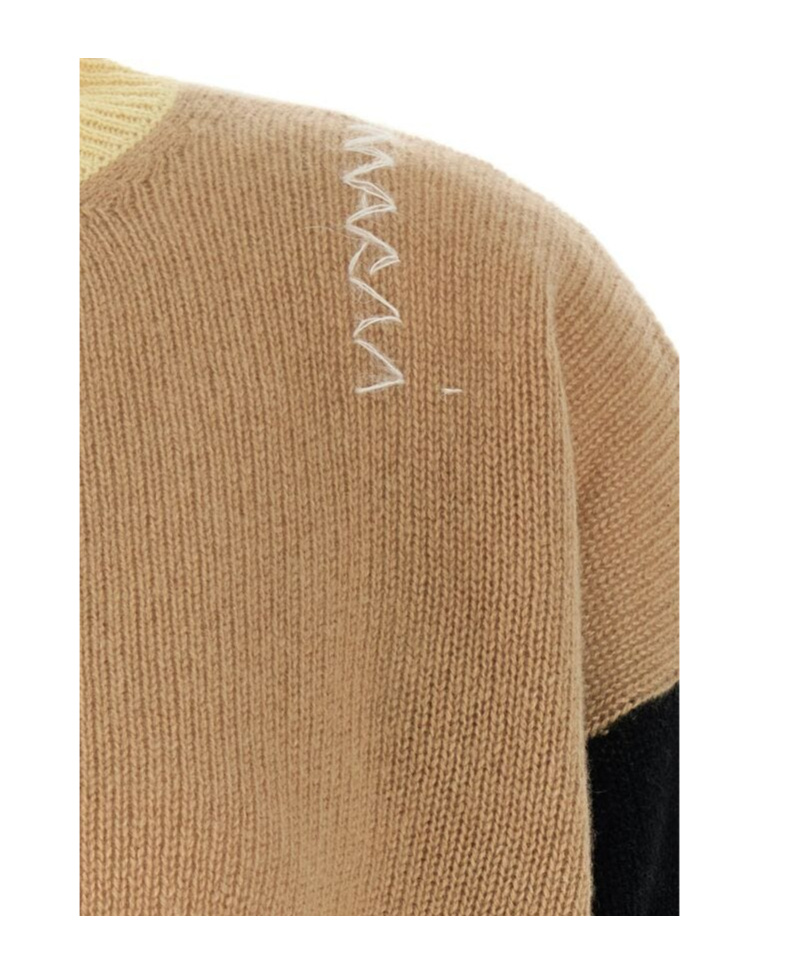 Marni Women's Multicolor Cashmere Oversize Cardigan | Size It 38 | Cdmd0393q0ufx385 Color Blw74 In Brown