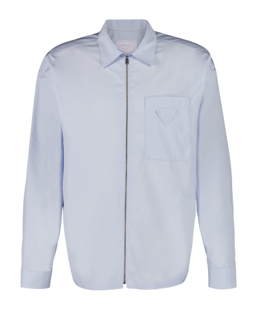 Prada Long-sleeved Shirt In White