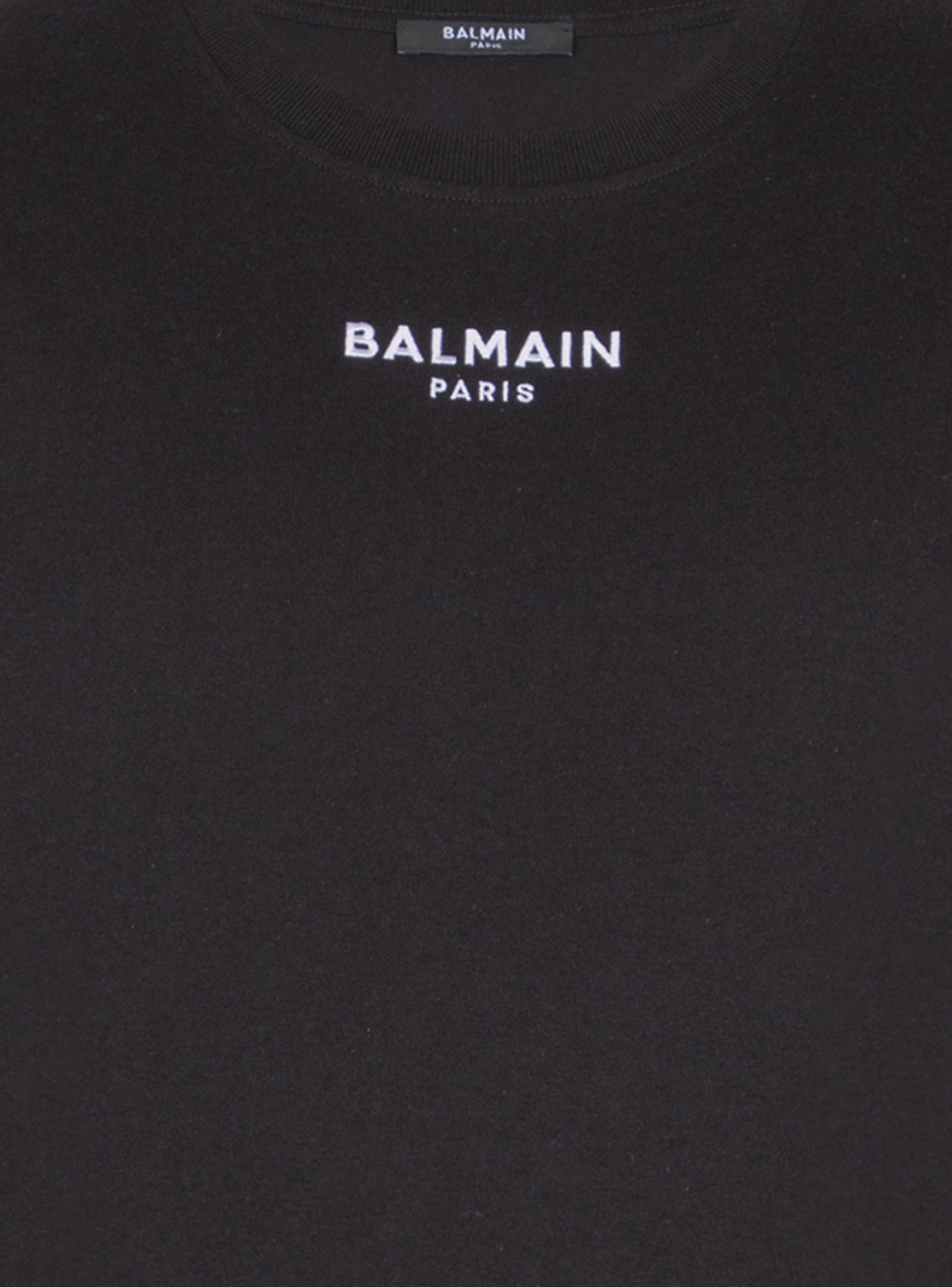 Balmain Embroidered Logo T-shirt In Black