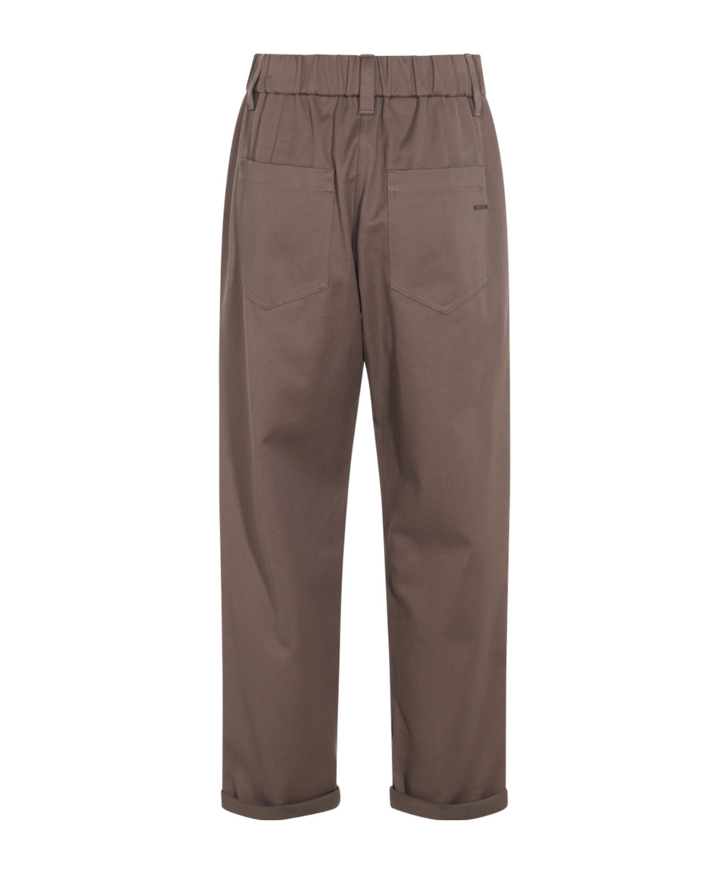 Brunello Cucinelli Relaxed Fit Trousers Elastic Waistband