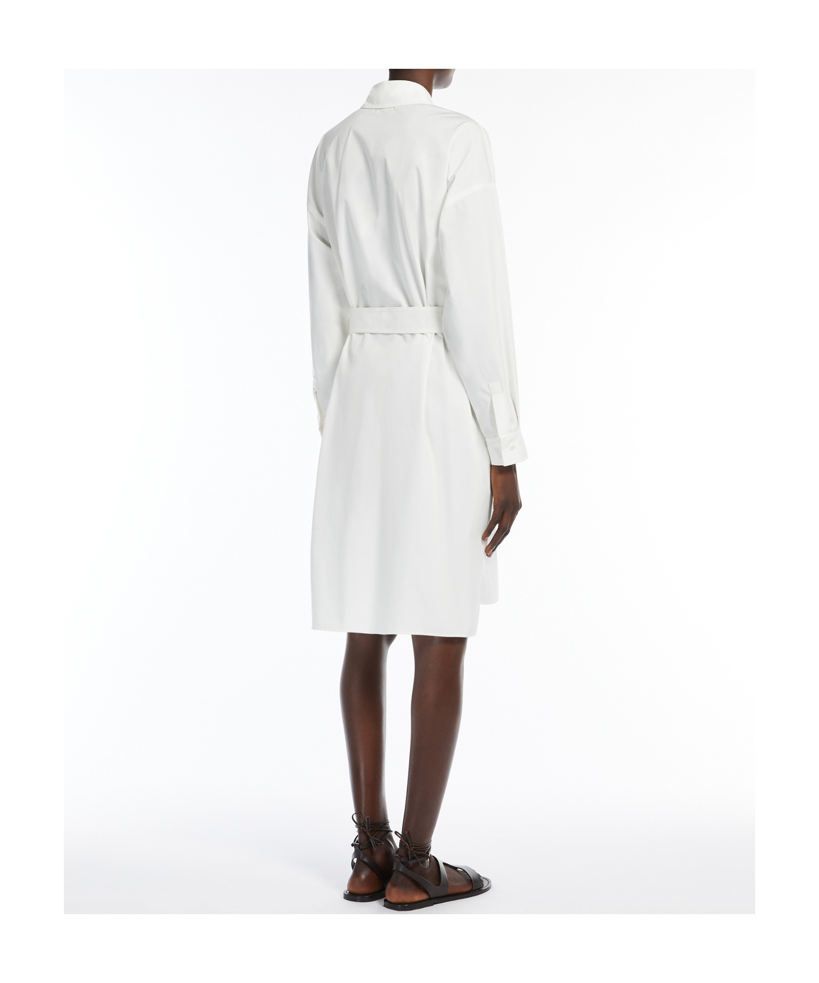 Weekend Max Mara Poplin Shirt Dress In White