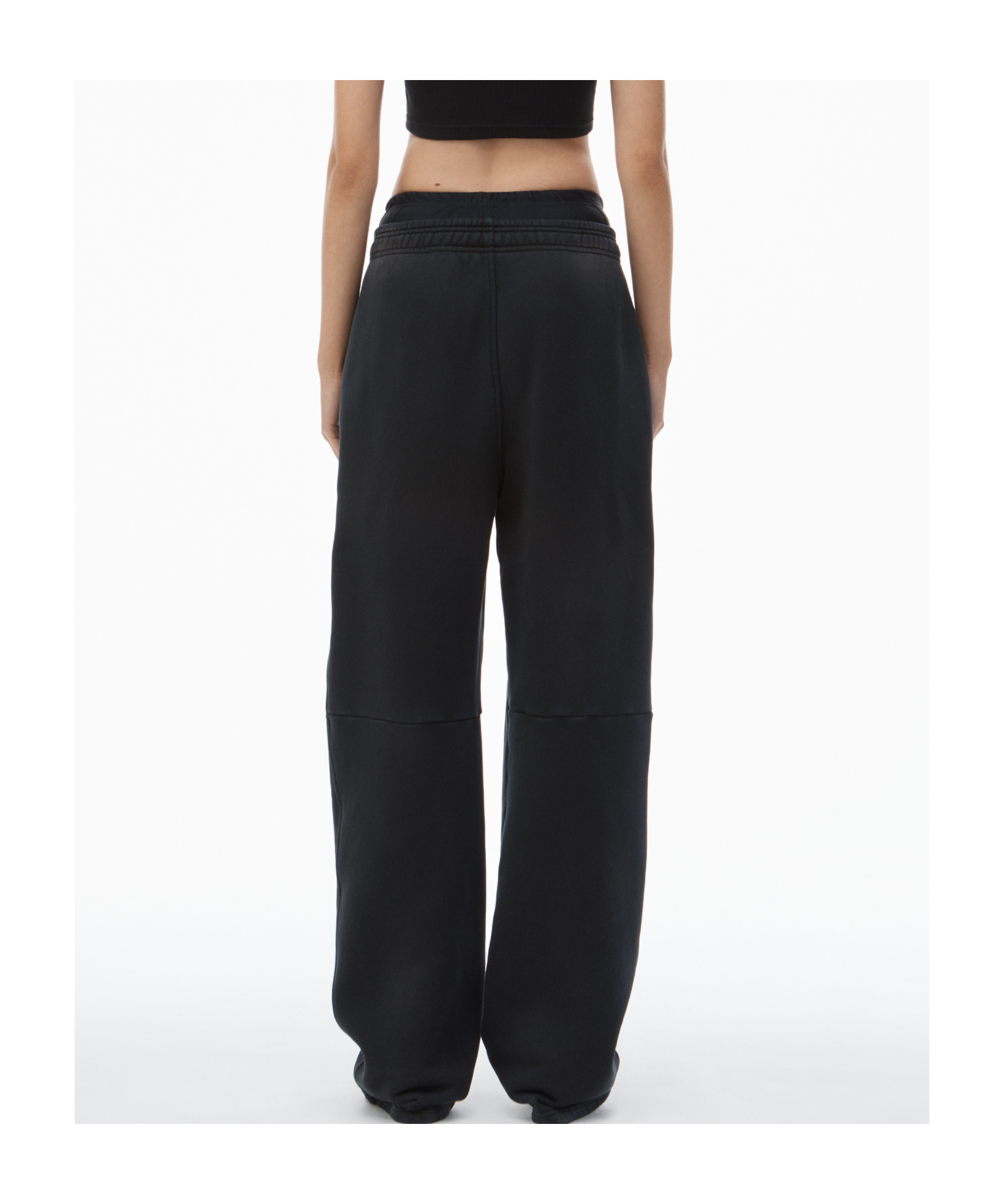 Shop Alexander Wang T Bike-shorts Track Pants In Black