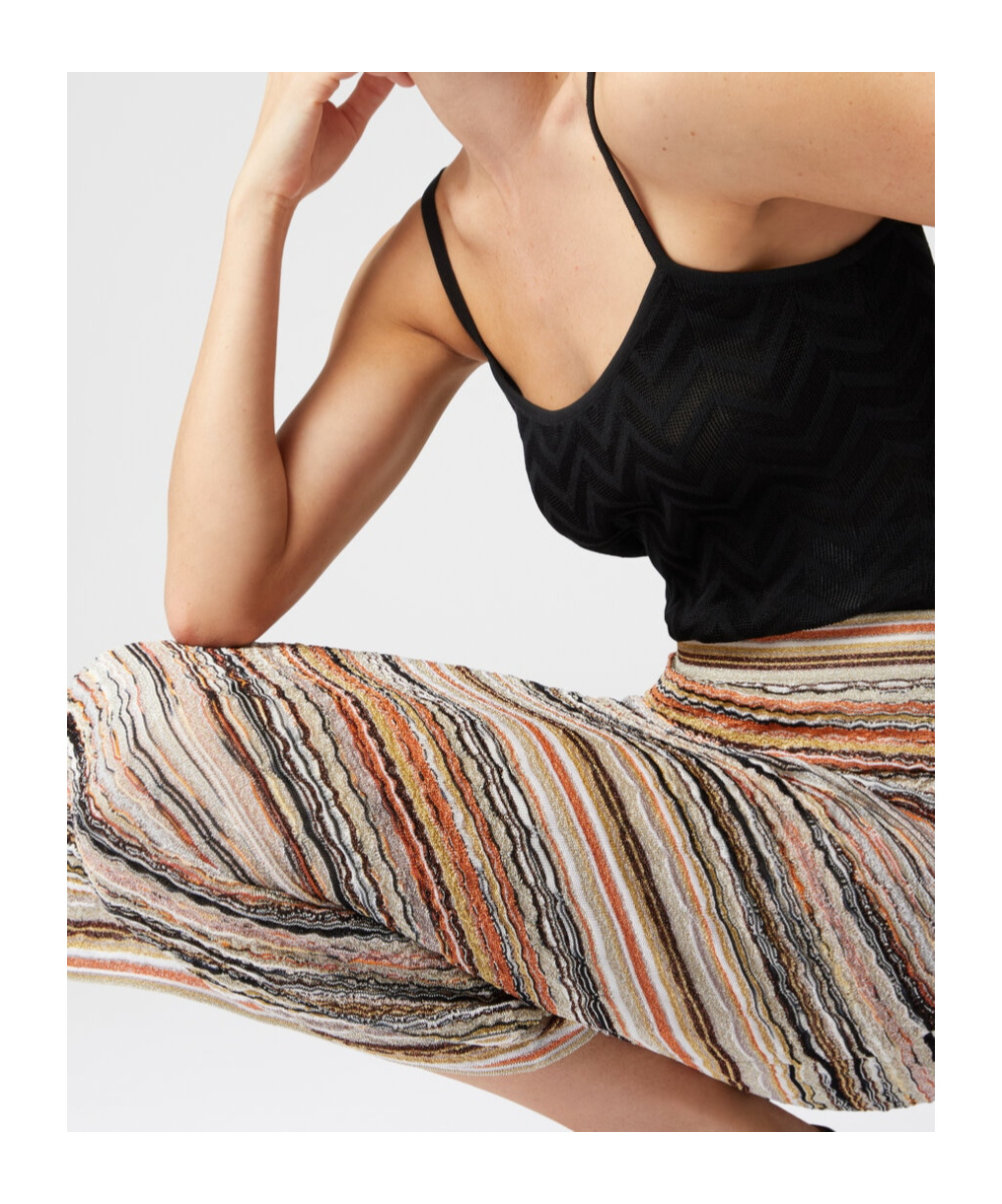 Missoni Wave Pattern Skirt Skirts Multicolor In Nude