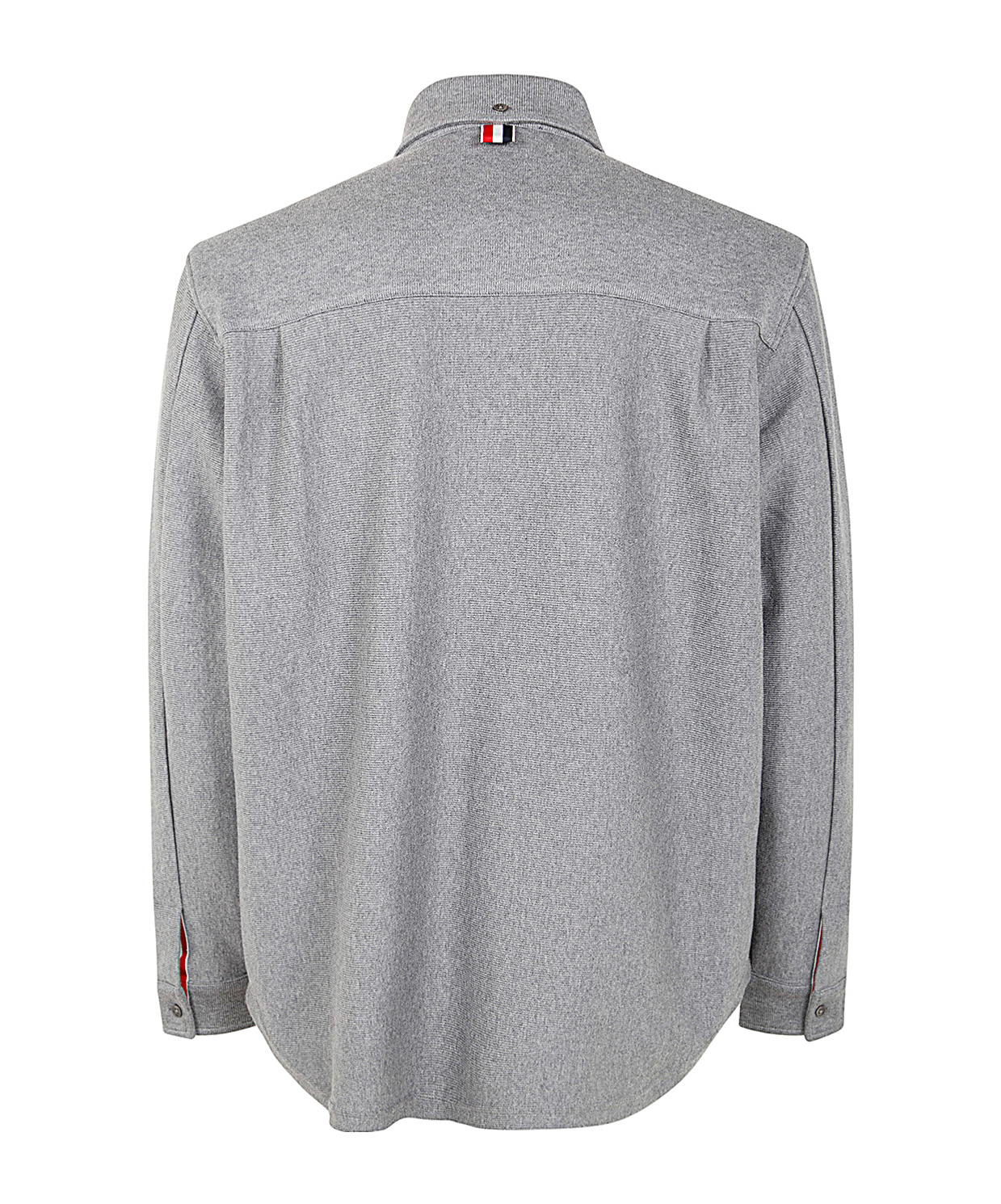 THOM BROWNE RWB-STRIPE COTTON OVERSHIRT