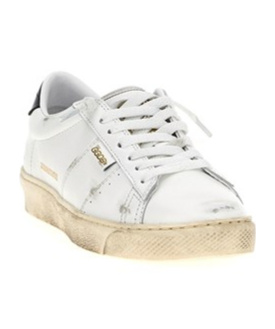 Golden Goose Blue Matchstar Sneakers In White