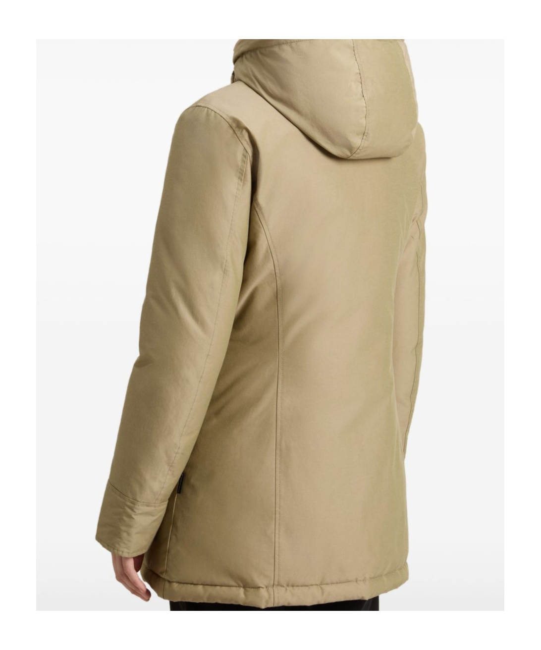 Woolrich Sand Cotton Blend Arctic Parka In Brown
