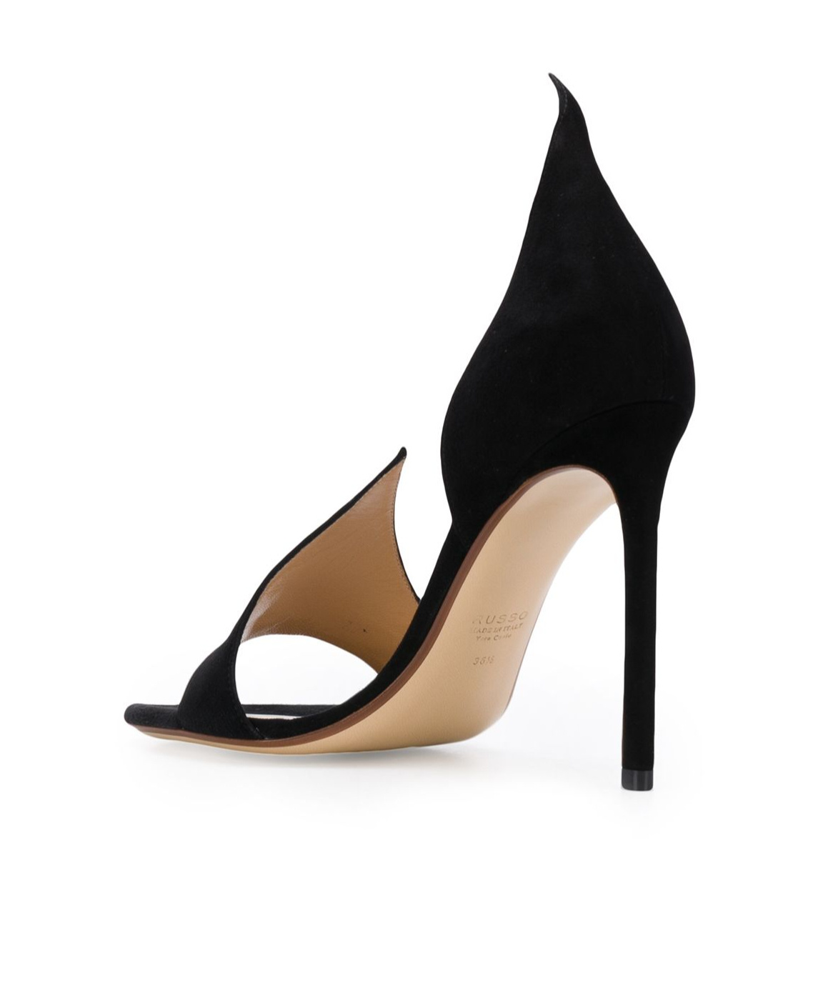Francesco Russo Sandali In Camoscio In Black