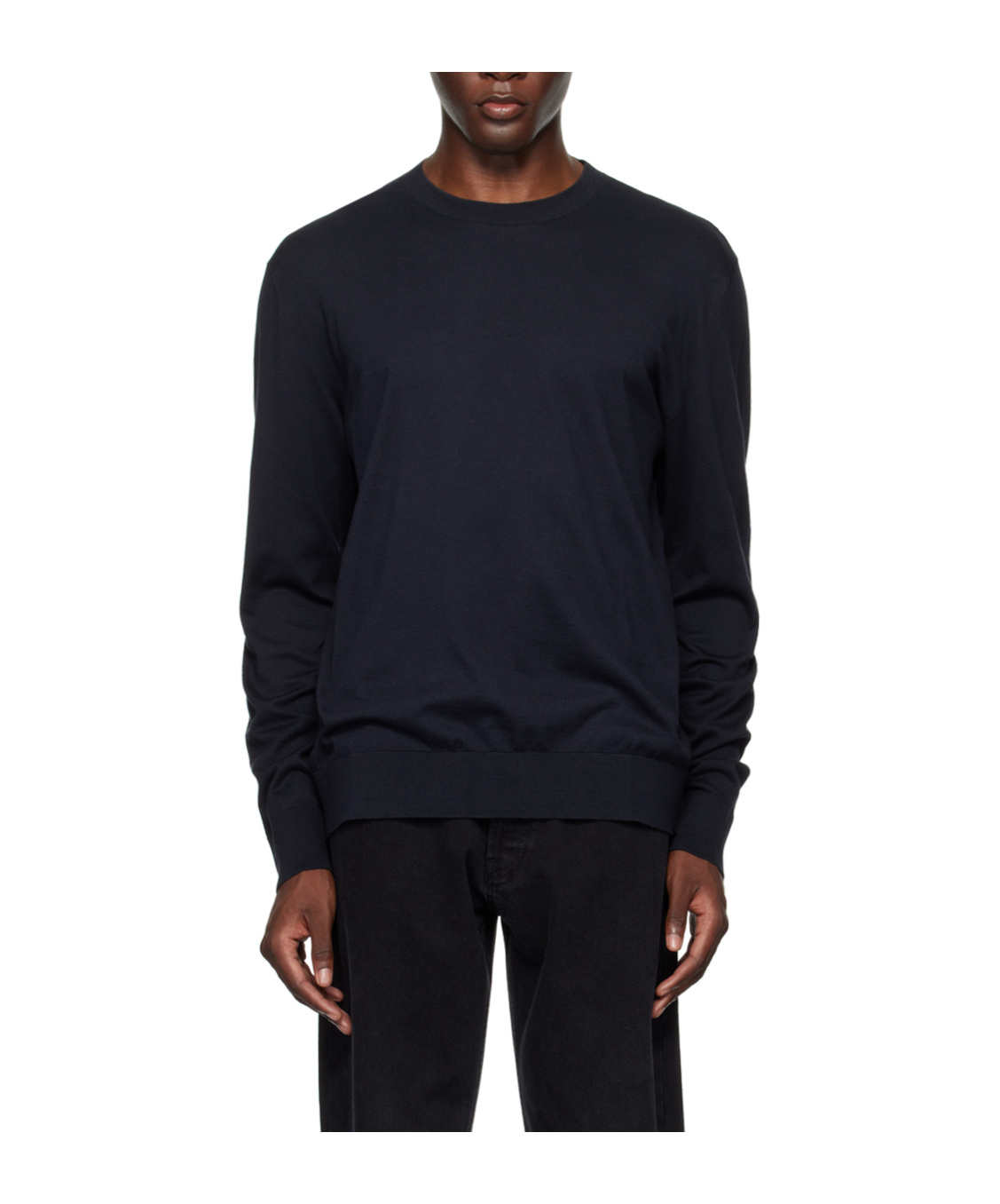 The Row Breno Knitted Sweater In Black