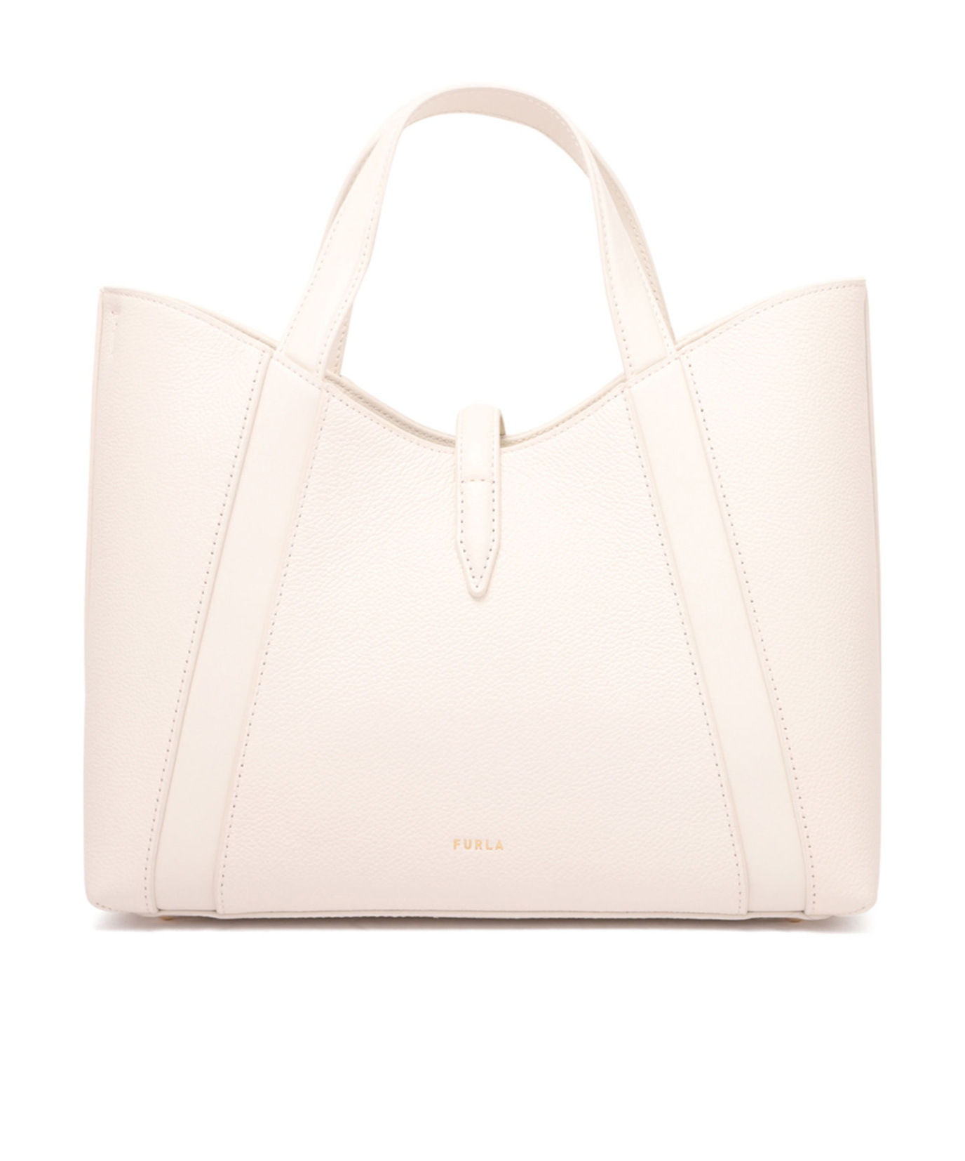 Furla Goccia S Tote Bag In White