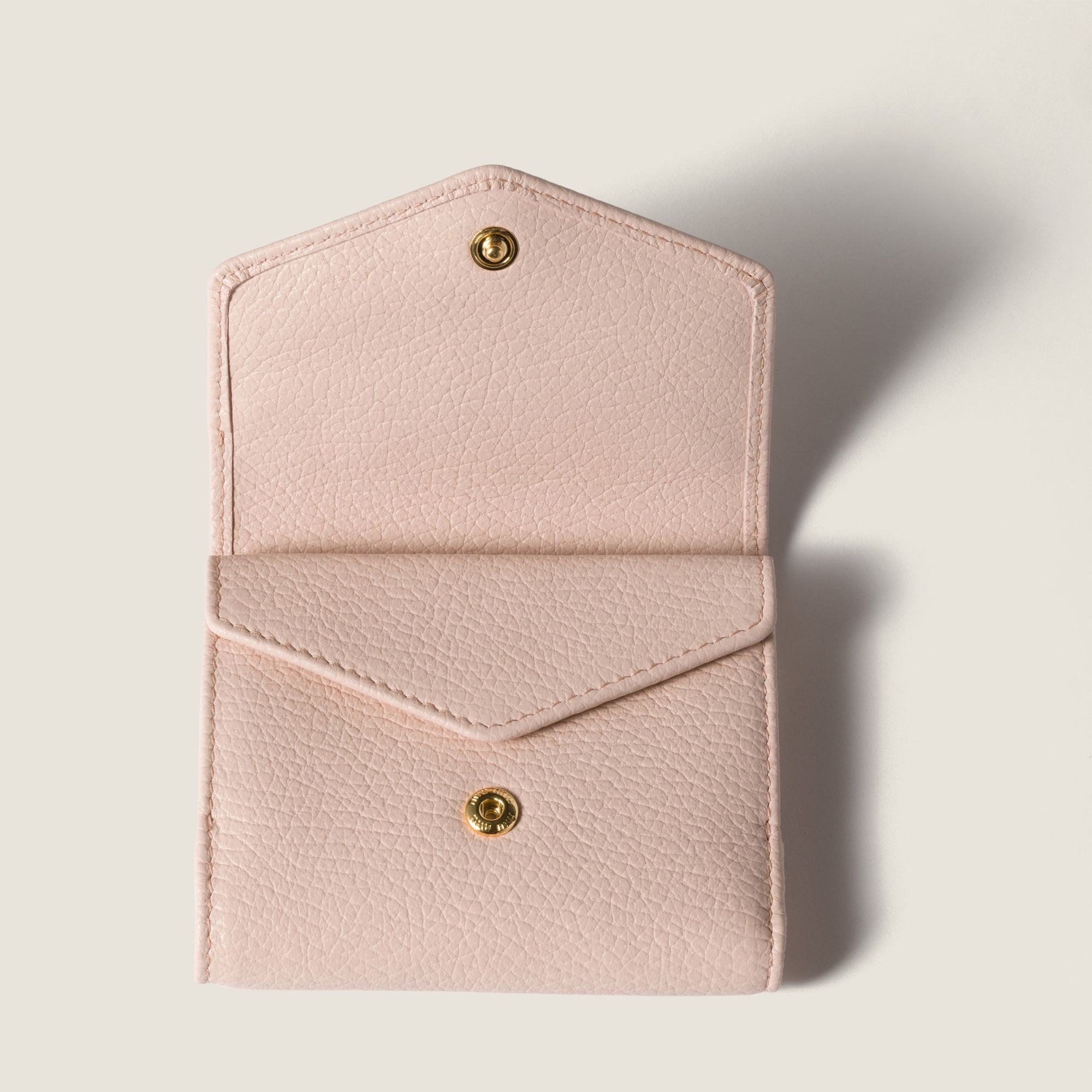 Miu Miu Small Leather Wallet In Pink