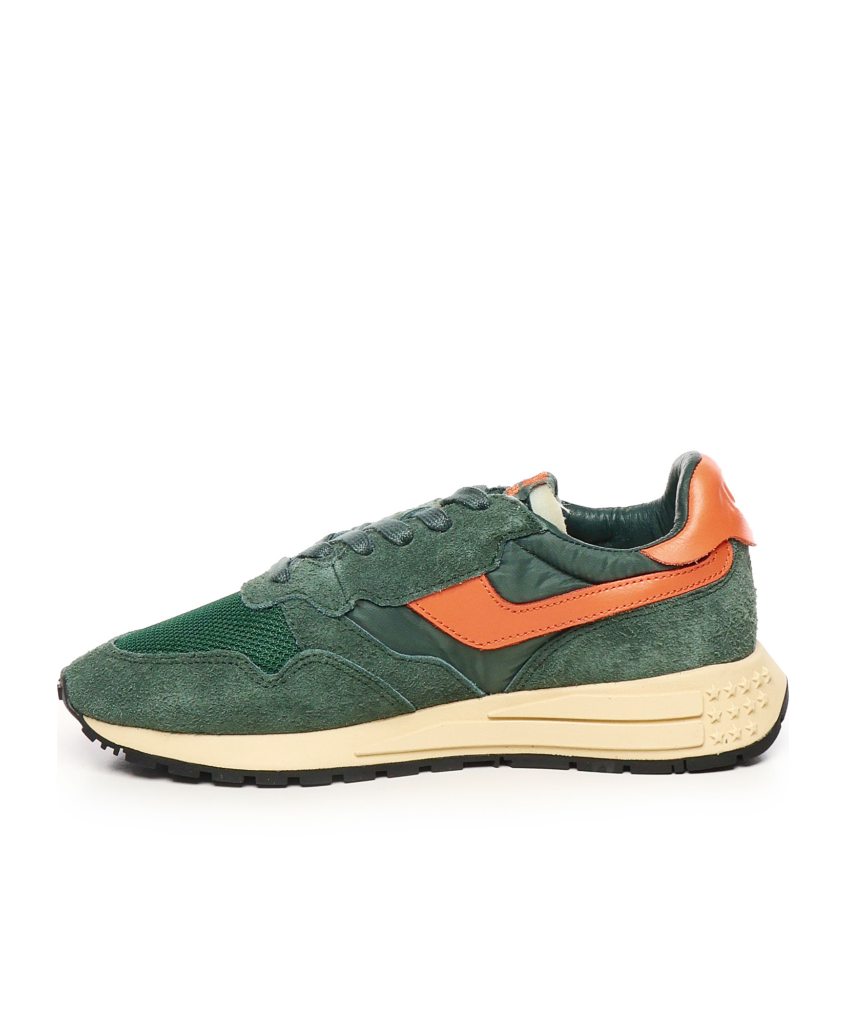 Autry Reelwind Low Green Sneakers With Logo In Green
