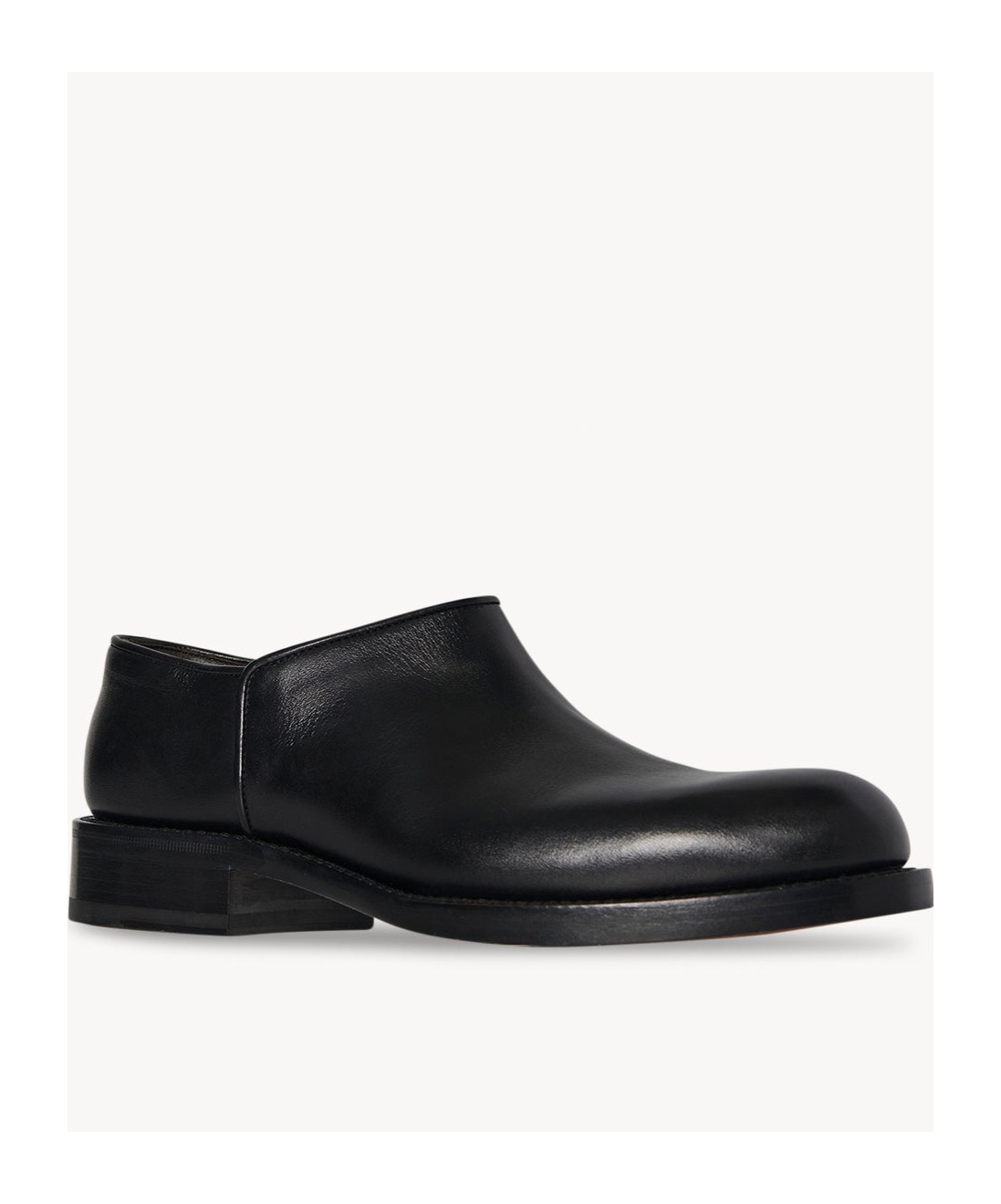 The Row Nobilis Leather Derby Shoes In Black
