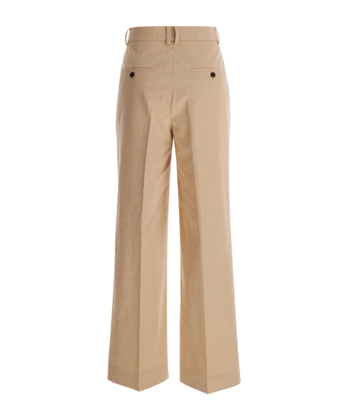Dunst Beige Wide Leg Tailoring Pants In Cotton Blend Woman