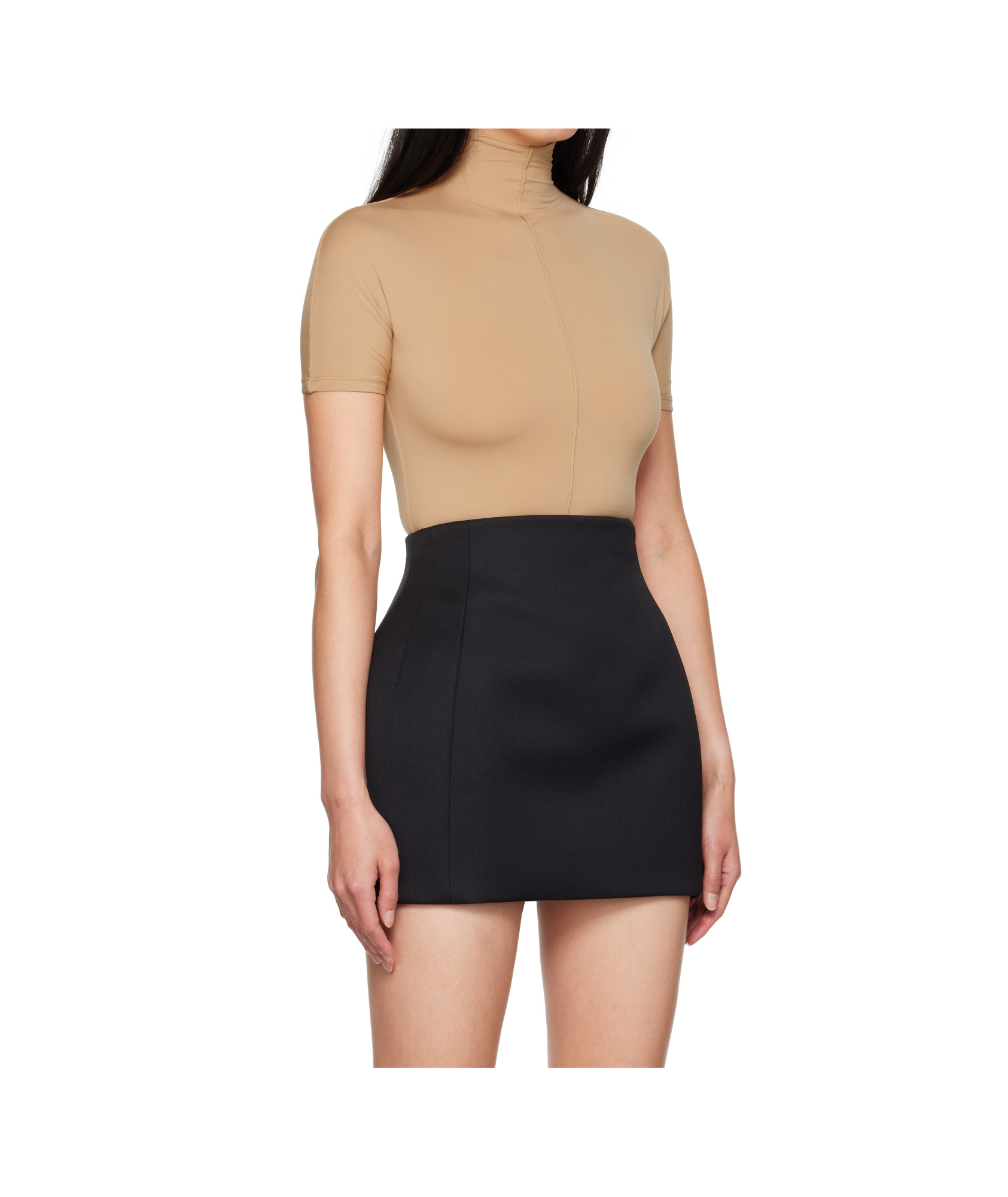 Wardrobe.nyc Spliced High-neck One-piece