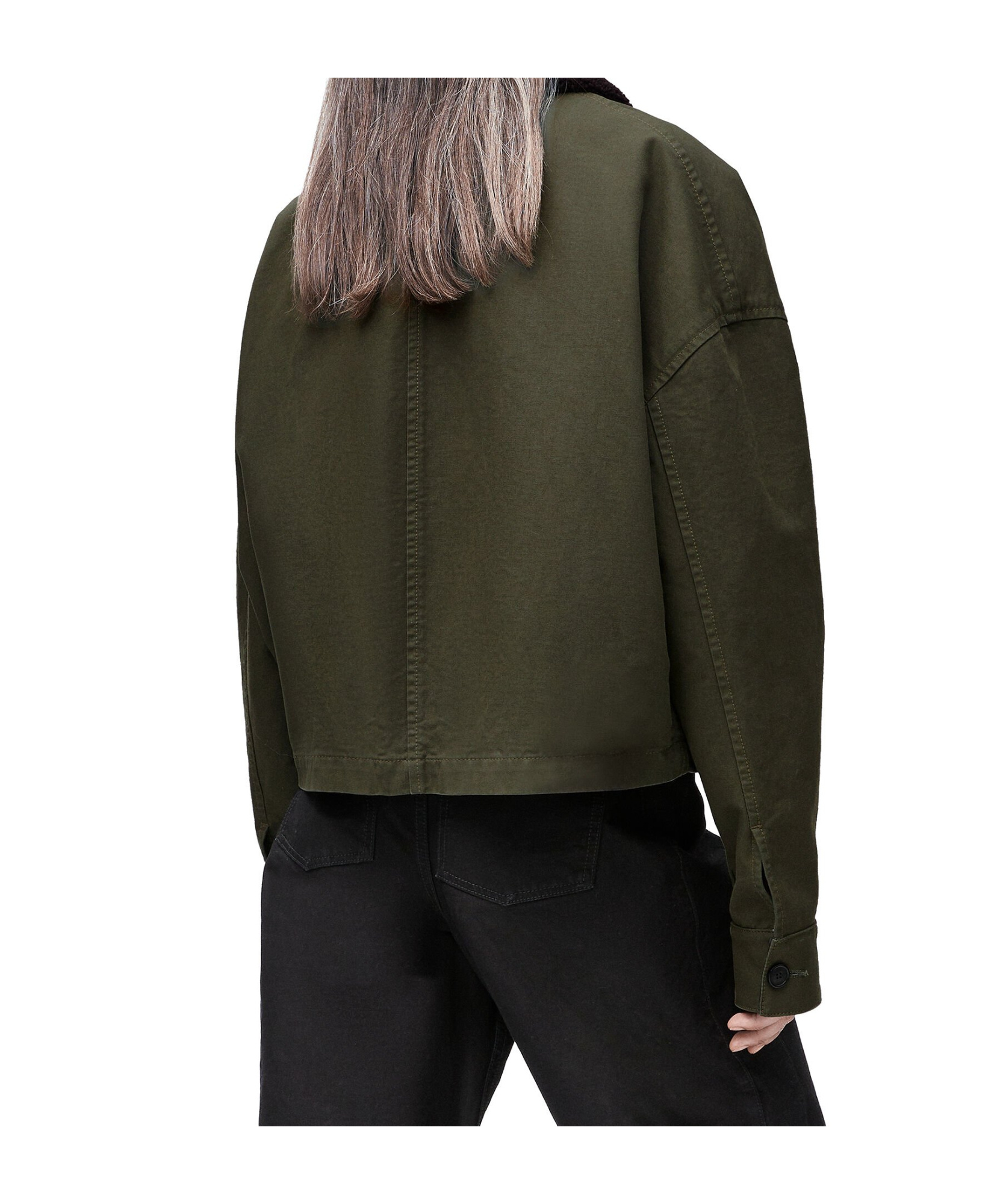 Loewe Long-sleeved Casual Jacket In Green