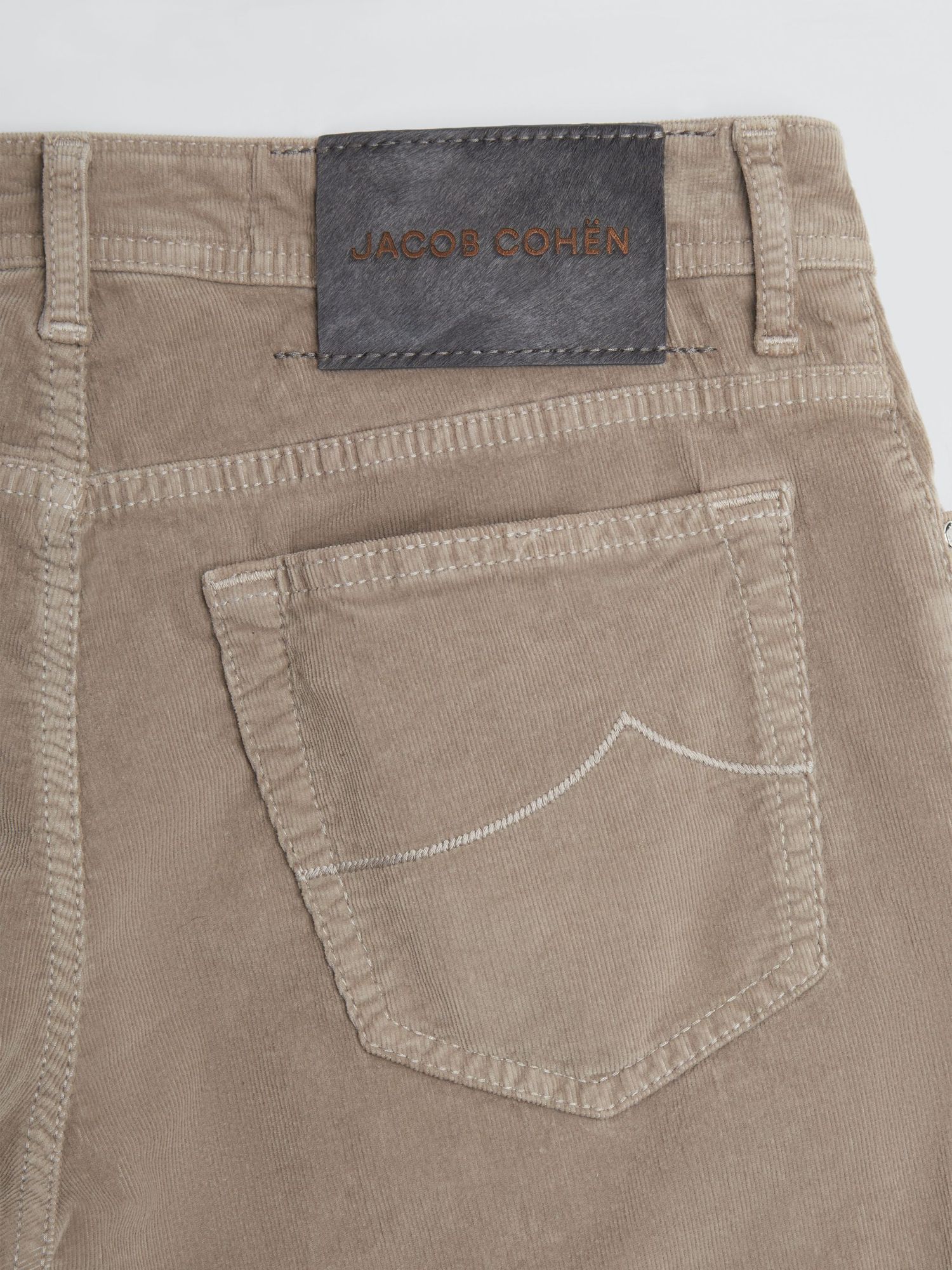 Jacob Cohen Skinny-cut Logo-patch Trousers In Nude
