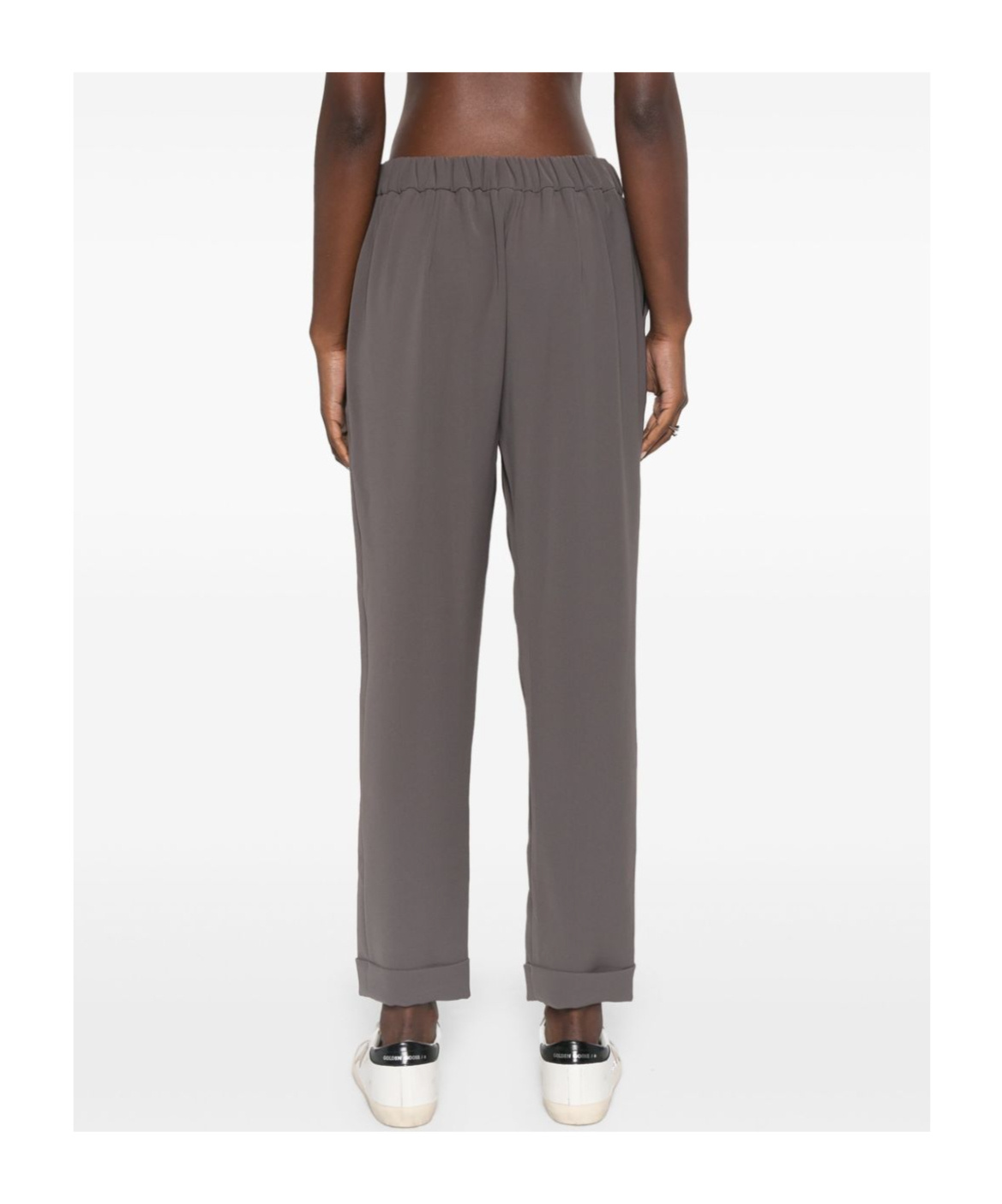 P.a.r.o.s.h Straight Trousers With Mid-rise And Tapered Leg