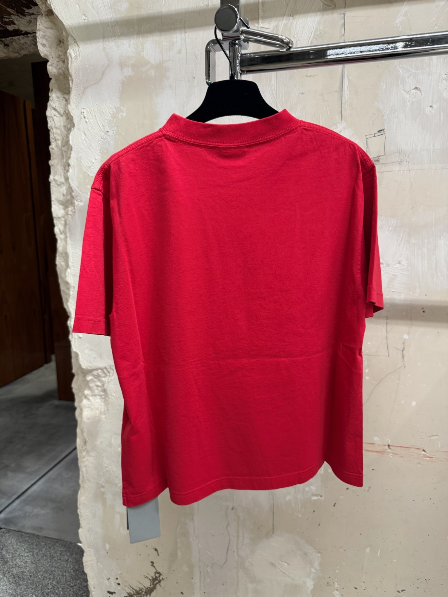 Balenciaga Crew Neck T-shirt In Red
