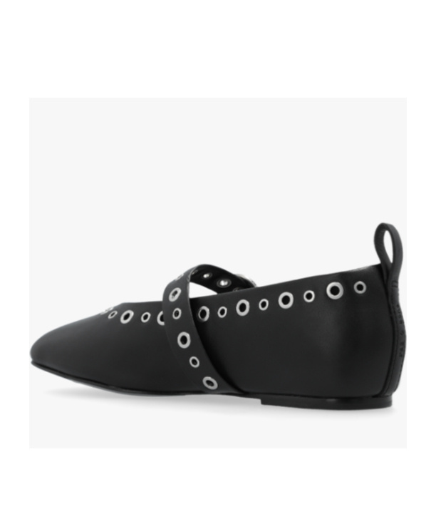 Rag & Bone Black Spire Mary Jane Ballerina Flats In Black