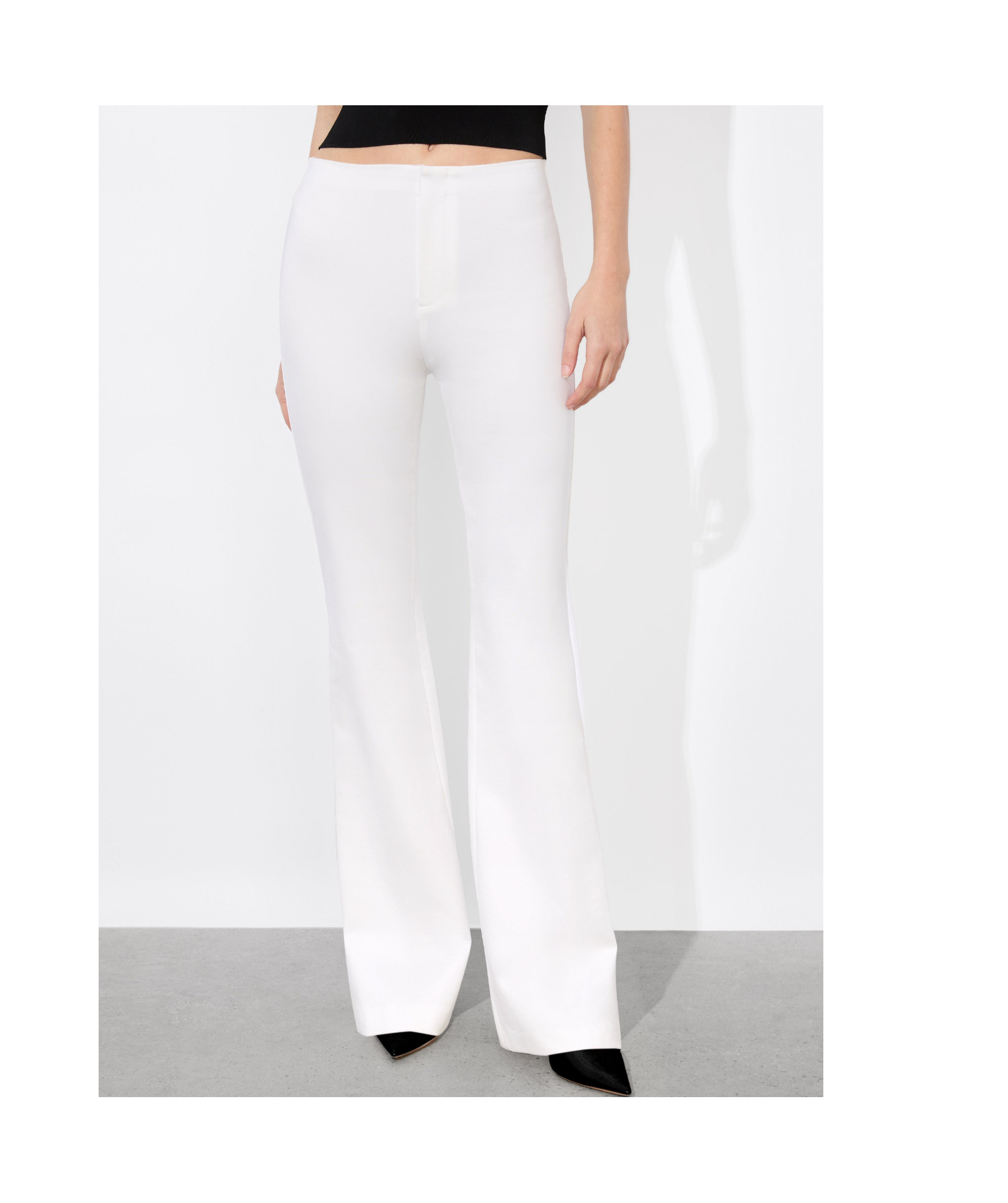 Alice And Olivia Yuki Trouser In Off-white