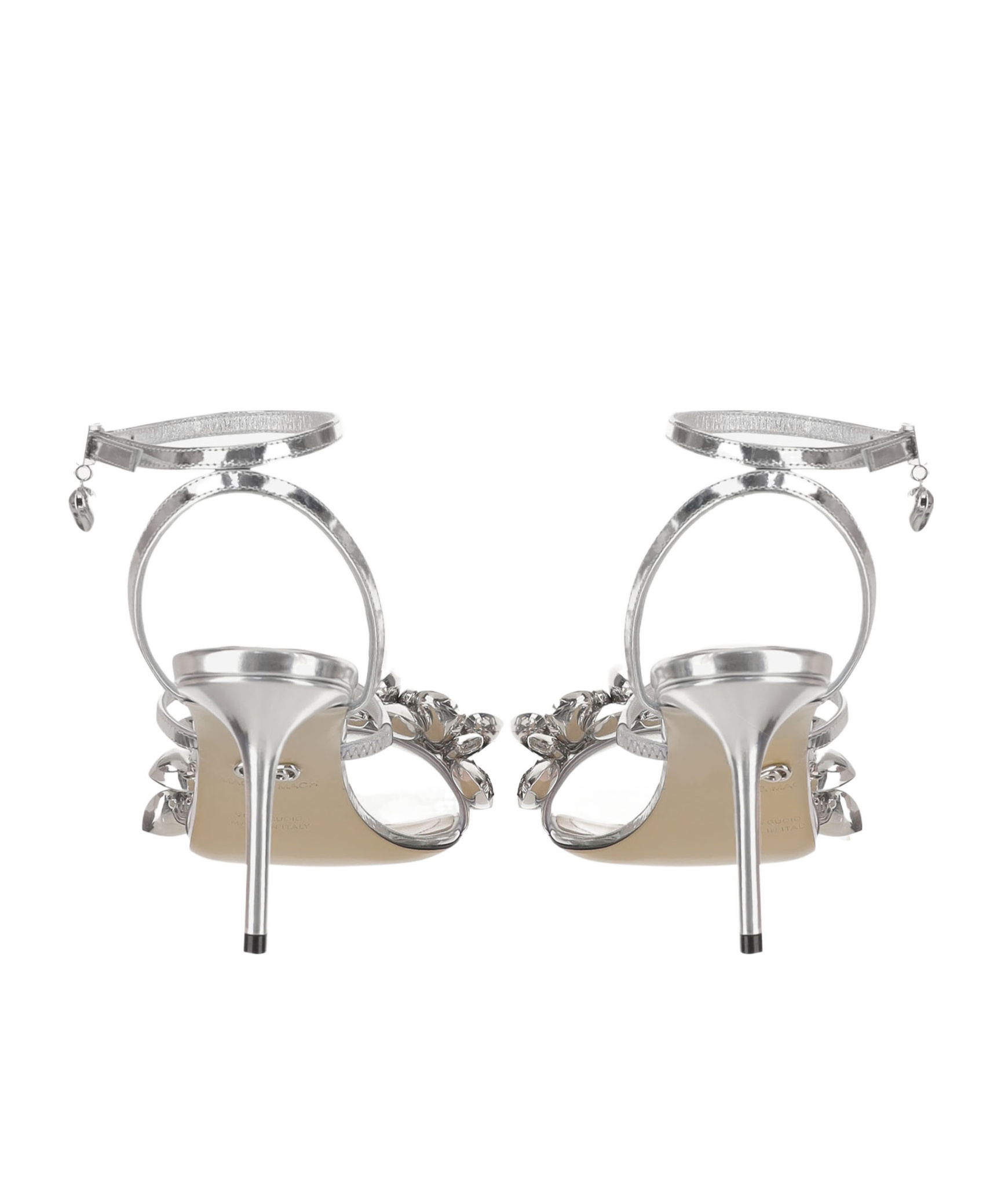 Machmach Ankle Strap High-heeled Sandals In Gray