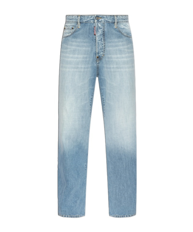 Dsquared2 Belt-loop Jeans In Blue