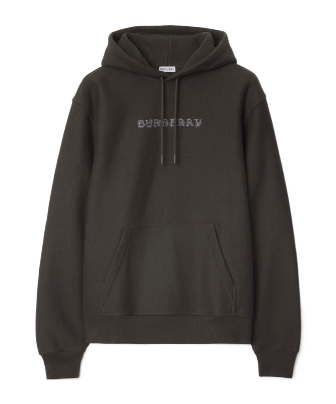 Shop Burberry Cotton-blend Hoodie In Black