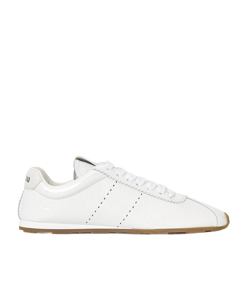 Miu Miu Plume Technical Fabric And Suede Sneakers In Multi