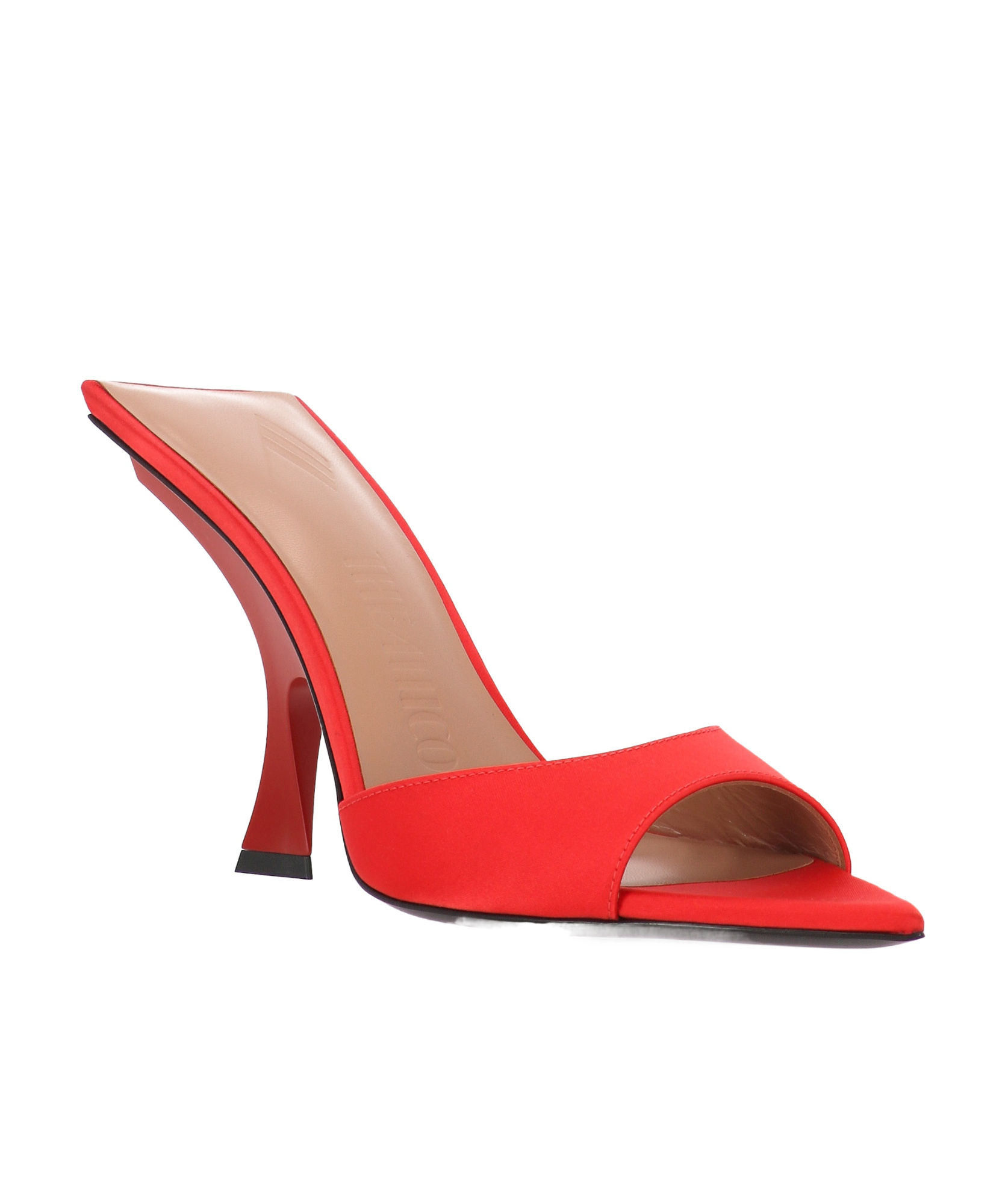 Attico Pointed High-heeled Sandals In Red