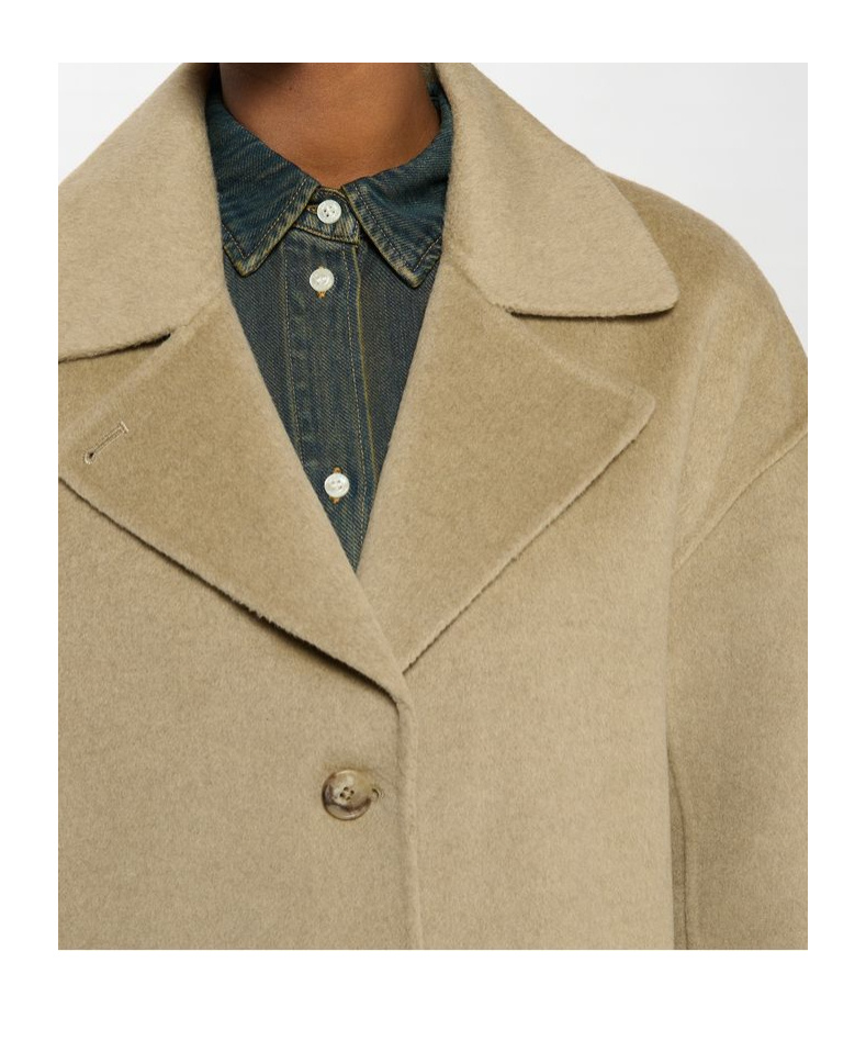 Anine Bing Long-sleeved Coat In Neutral