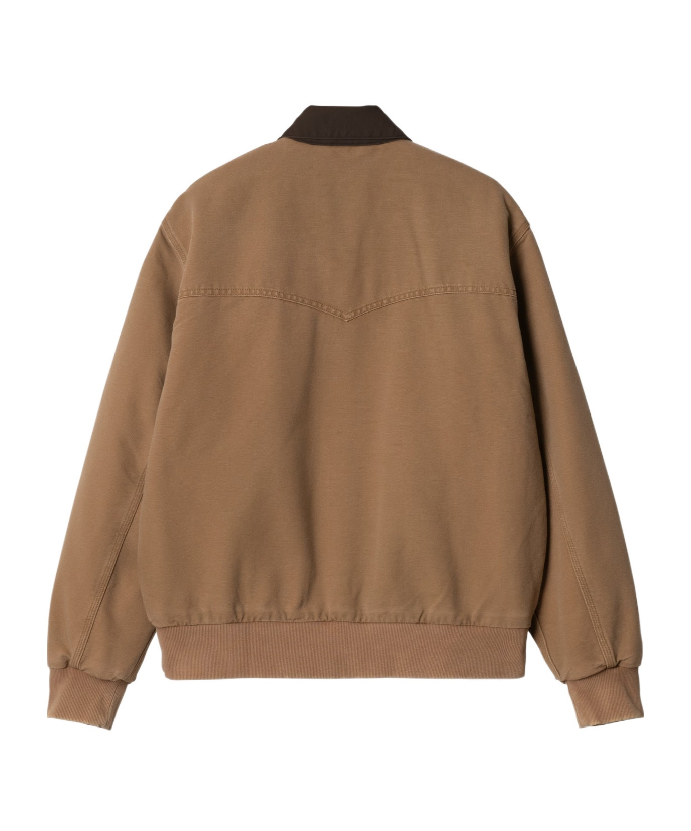 Carhartt Og Santa Fe Padded Cotton-canvas Jacket In Brown