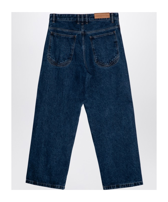 Darkpark Basic Wide-leg Jeans In Blue