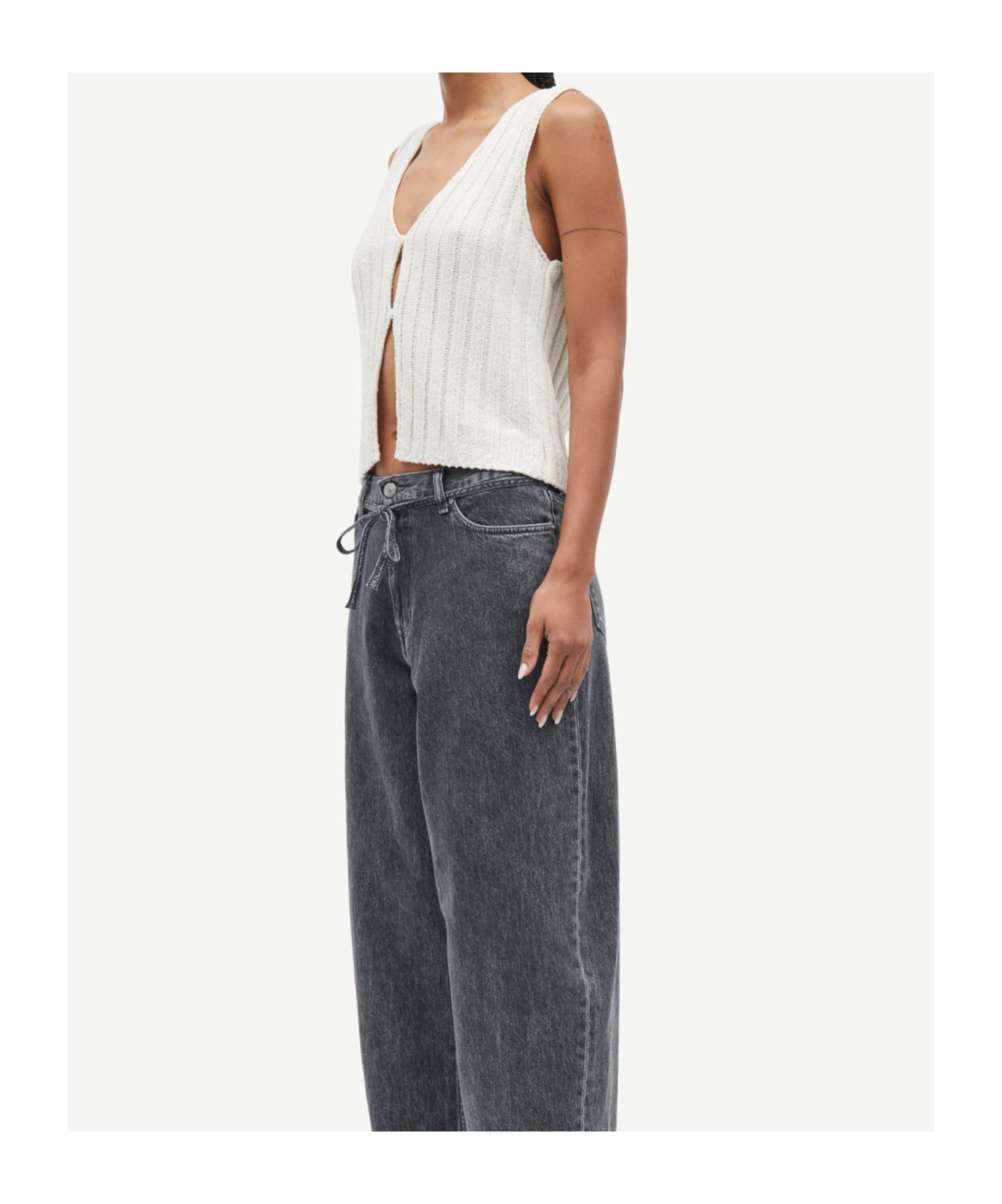 Samsoe & Samsoe Salou Vest In Neutral