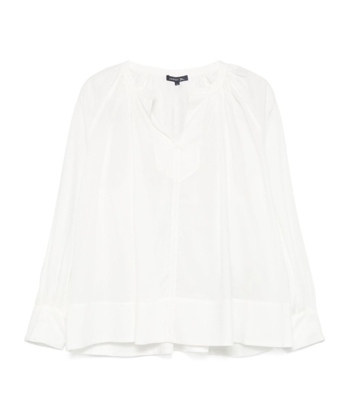 Soeur Crew Neck Long Sleeve Blouse