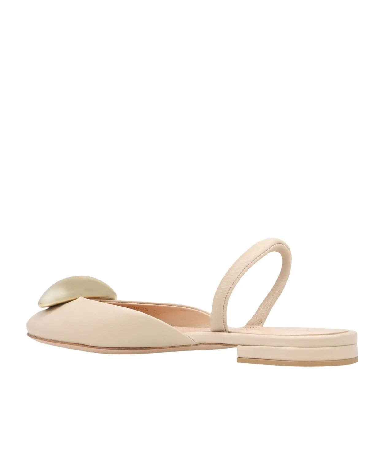 Gianvito Rossi Round Head Muller Shoes In Nude