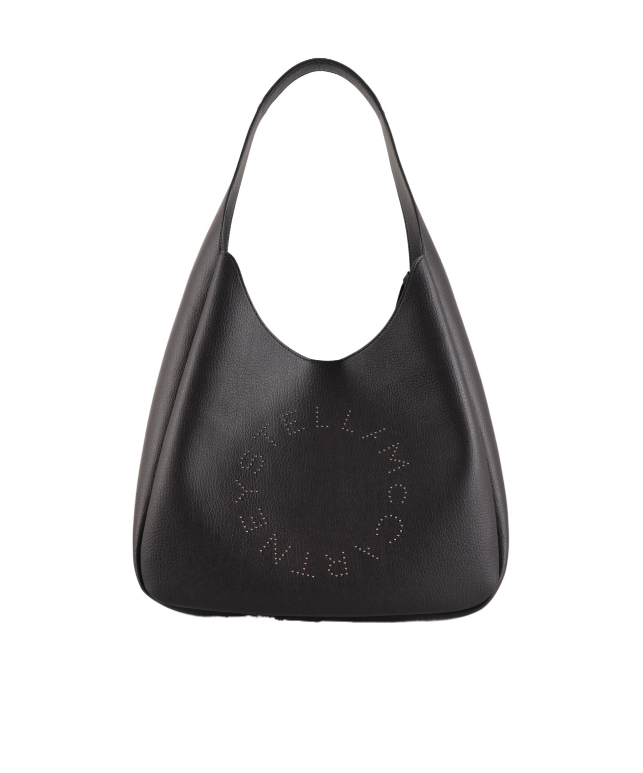Stella Mccartney Stella Logo Faux Leather Shoulder Bag In Gray