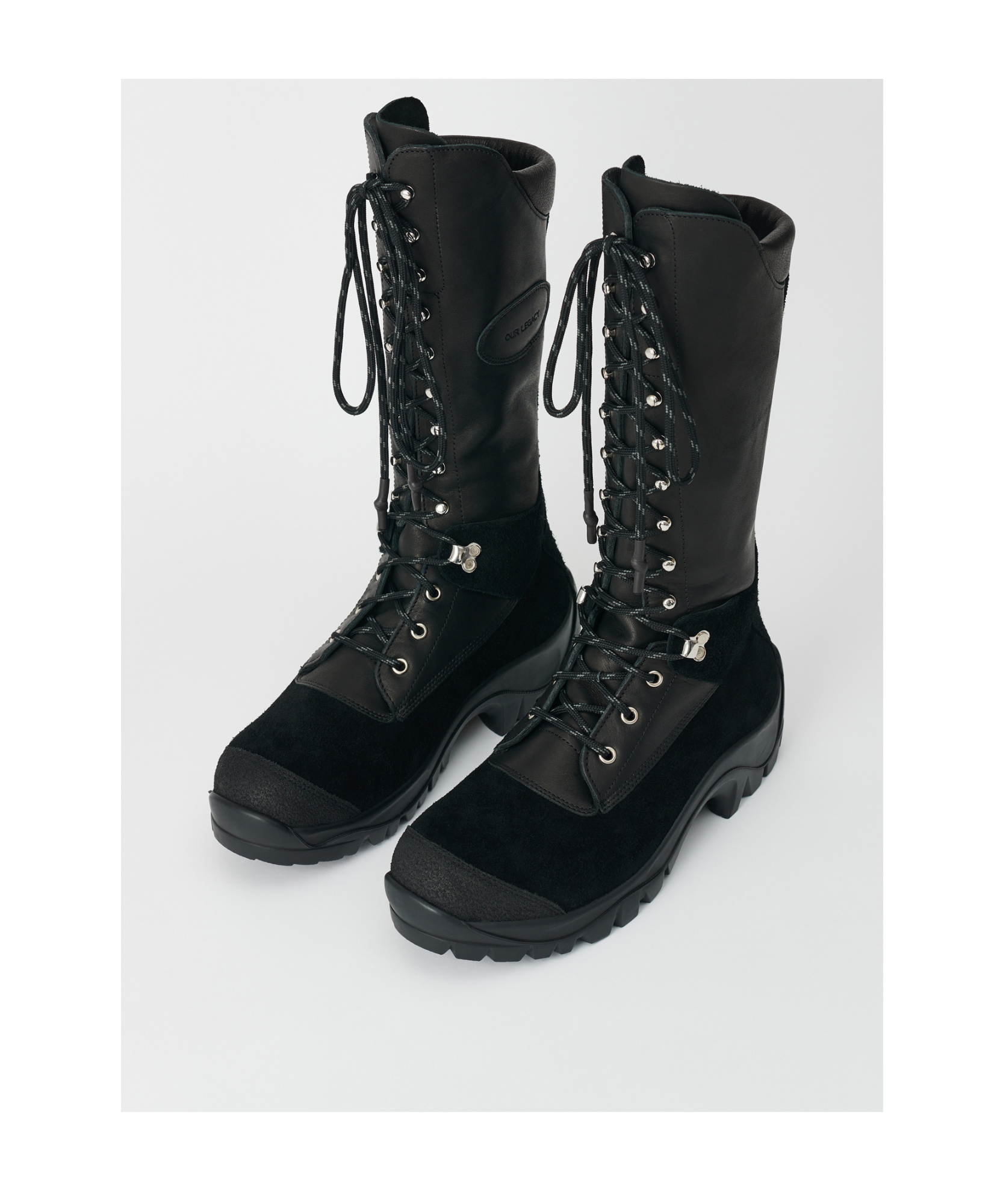 Our Legacy Tower Hiker Pull-ring Boots In Black